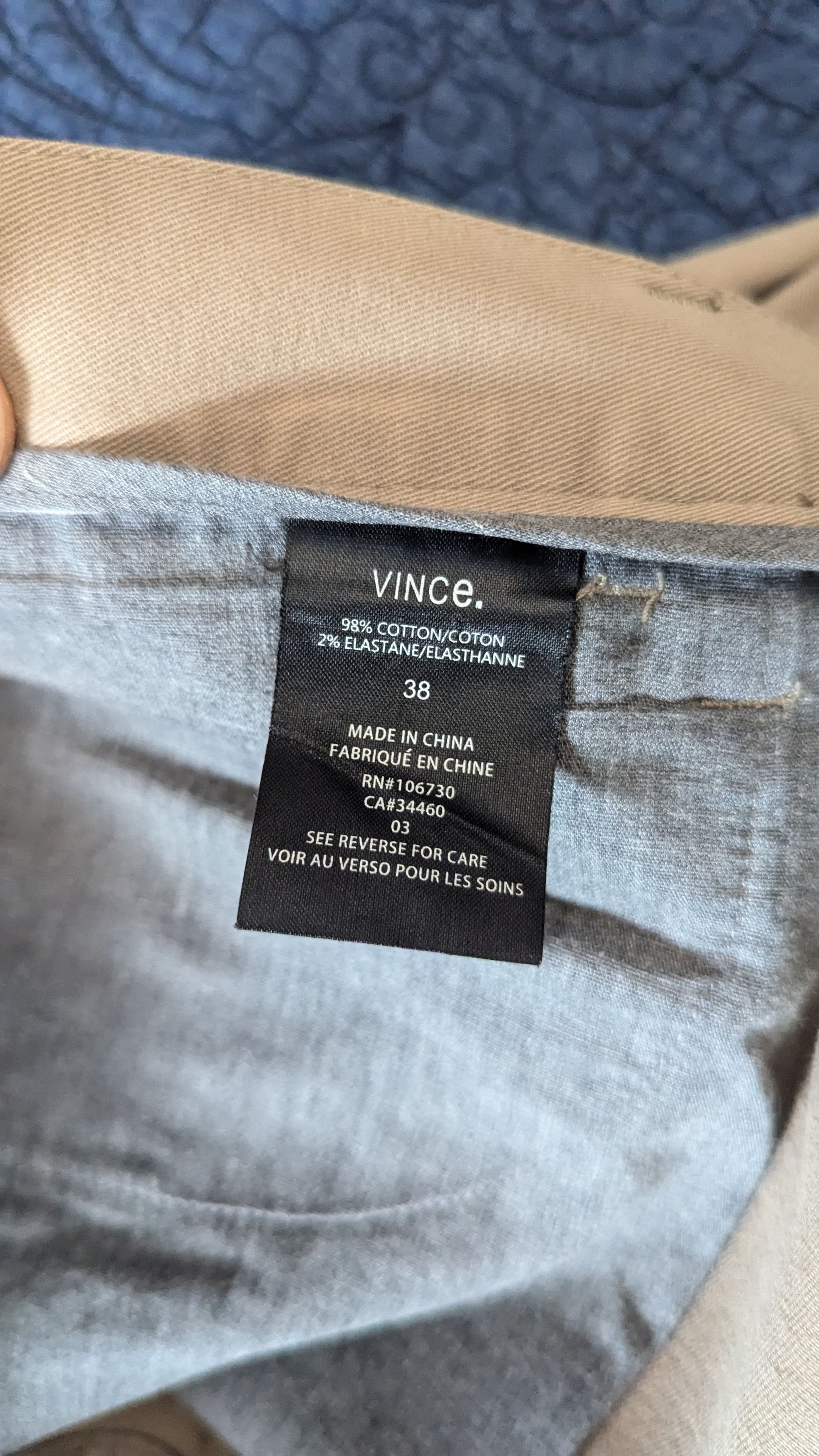 Vince Vince 5 Pocket Chinos Tan/Khaki Size US 38 / EU 54 - 4 Thumbnail