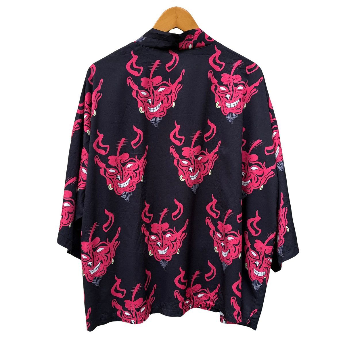 Shein SHEIN Manfinity Men Demon Print Open Front Kimono Robe Size ONE SIZE - 2 Thumbnail