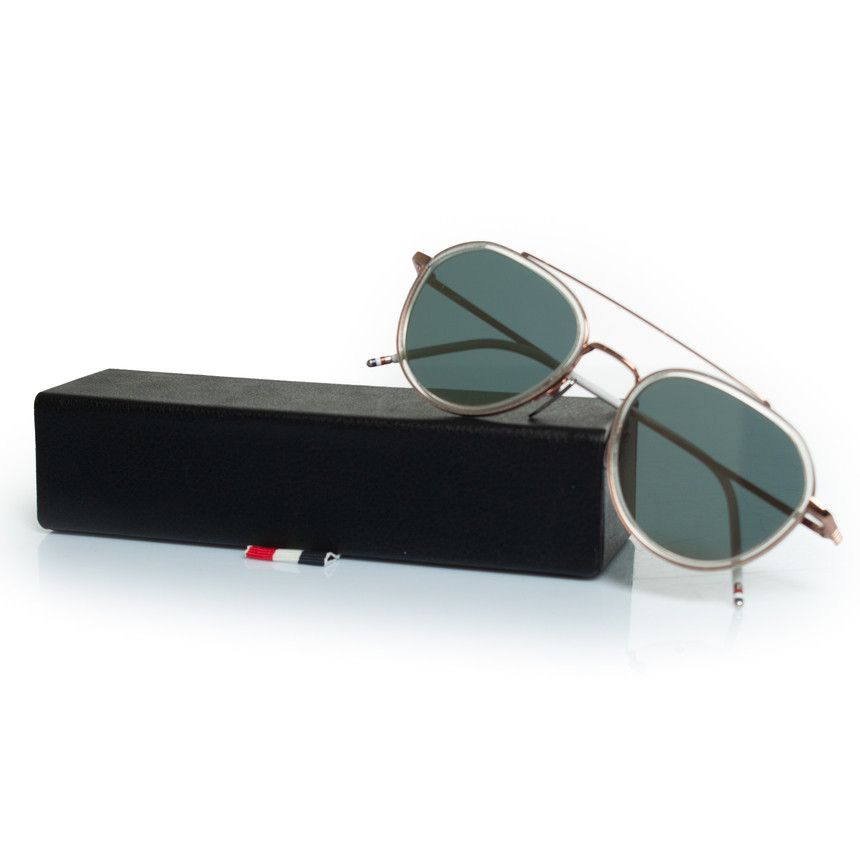 Thom Browne Thom Browne, TB801 sunglasses with mirrored lenses Size ONE SIZE - 3 Thumbnail