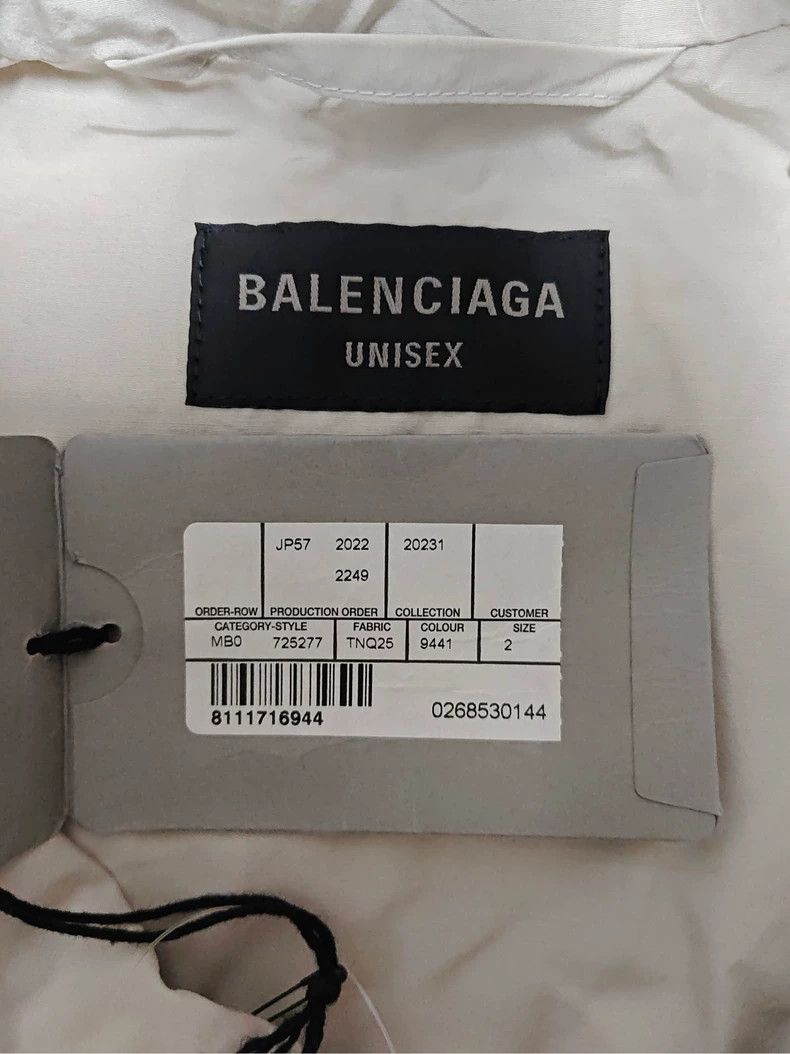 Balenciaga Balenciaga 23 SS embroidered sportyb beige jacket 2502-Nex Size US M / EU 48-50 / 2 - 4 Thumbnail