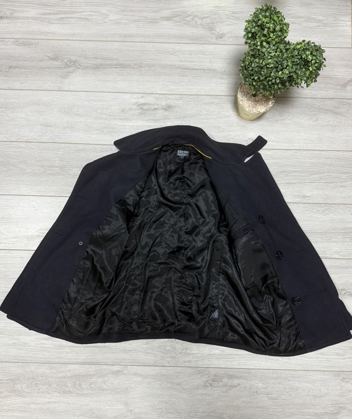 Polo Ralph Lauren POLO wool double breasted pea coat buttons jacket anchor Size US L / EU 52-54 / 3 - 8 Thumbnail