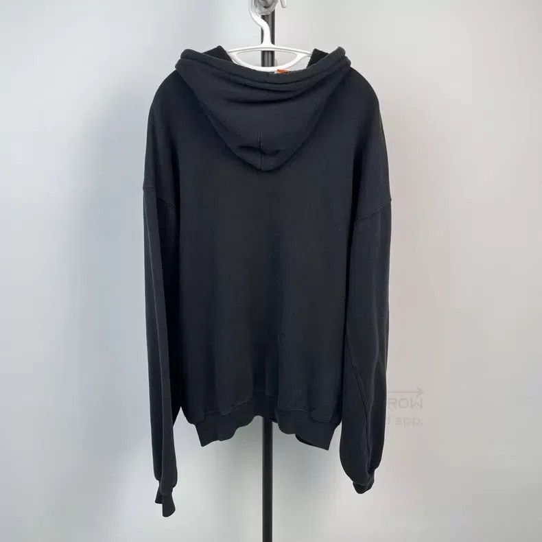 Balenciaga Balenciaga Black Small Logo Hooded Zip-Up Sweatshirt Size US XS / EU 42 / 0 - 2 Thumbnail
