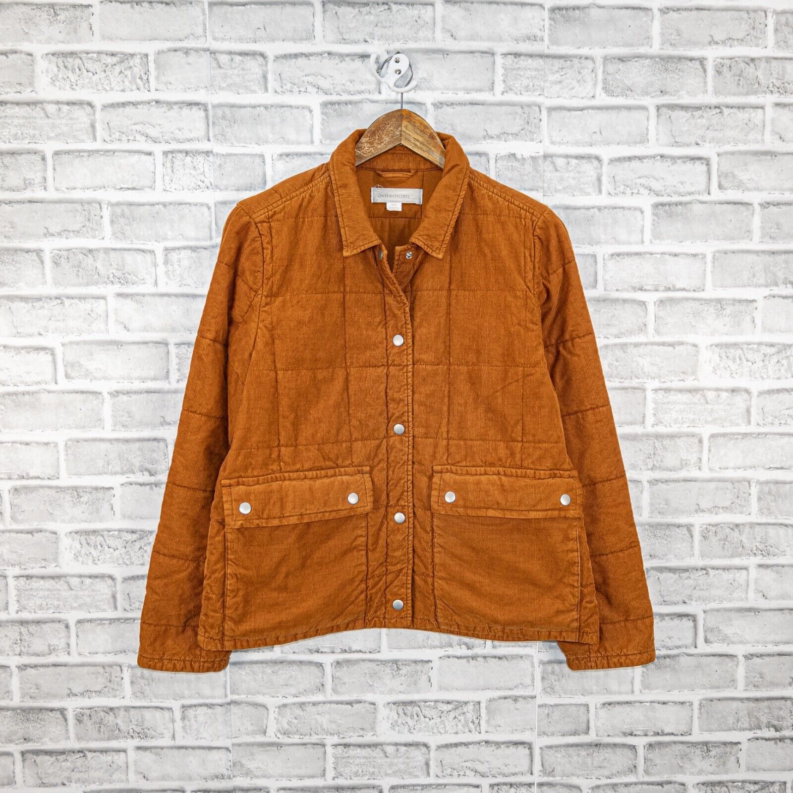 Outerknown OUTERKNOWN Women's Lou Corduroy Puffer Jacket in light Brown Size M / US 6-8 / IT 42-44 - 6 Thumbnail
