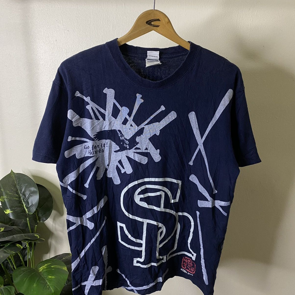 Japanese Brand Vintage 2000s Fukuoka Softbank Hawks Japan Baseball Team Size US M / EU 48-50 / 2 - 2 Thumbnail