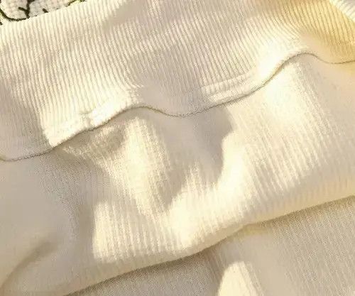 Other Rabbit Embroidered Waffle Polo Collar Sweater Size US L / EU 52-54 / 3 - 3 Thumbnail