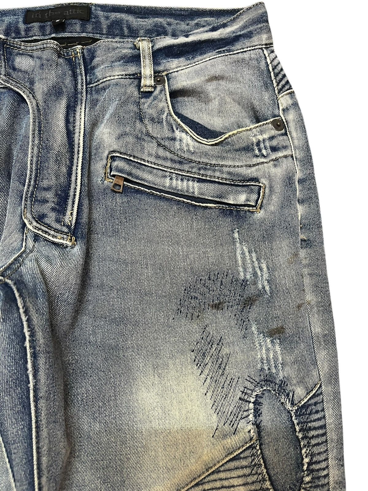 In The Attic Vintage In The Attic Biker Knee Pad Cargo Denim Size US 32 / EU 48 - 4 Thumbnail