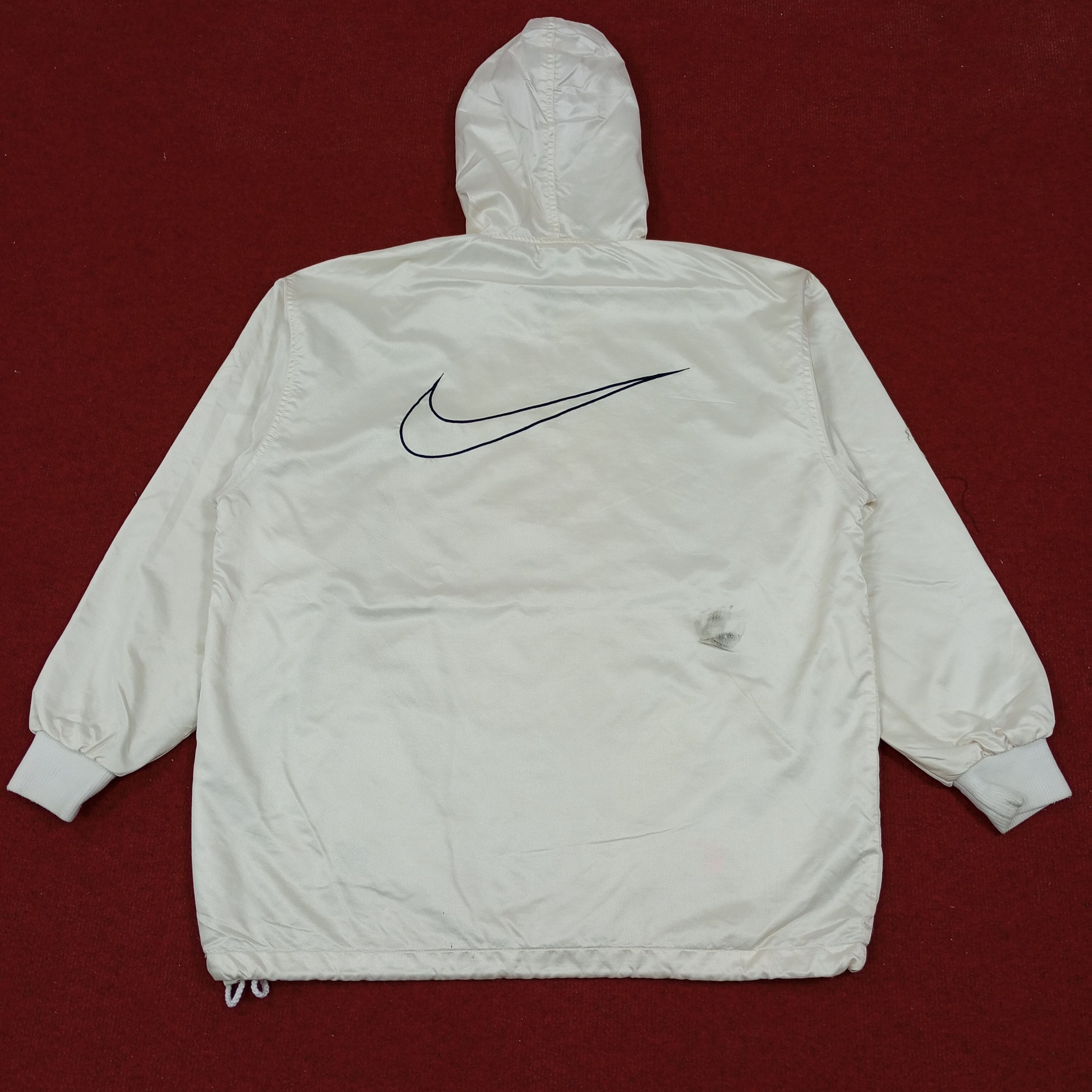 Nike × Vintage Nike Big Logo Design Half Zipper Windbreaker Jacket Size US XL / EU 56 / 4 - 1 Thumbnail