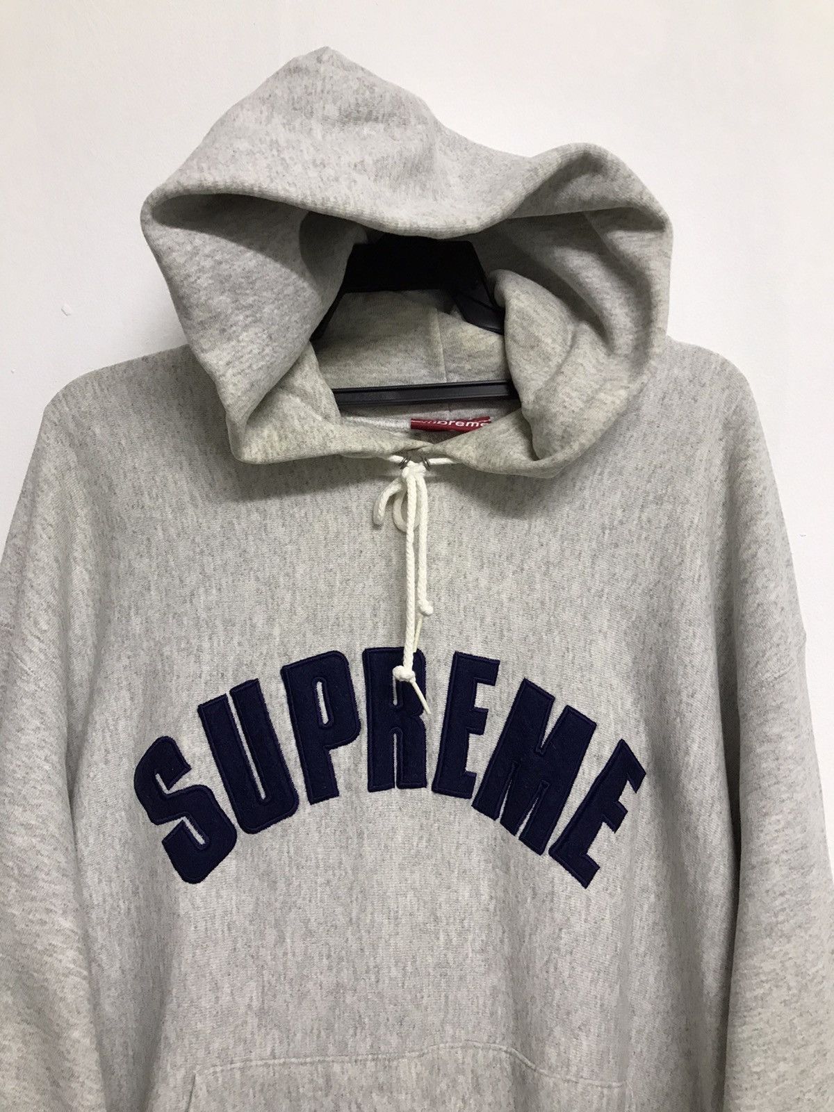 Supreme Supreme Hoodie Grey Sweatshirt Size US XL / EU 56 / 4 - 2 Thumbnail