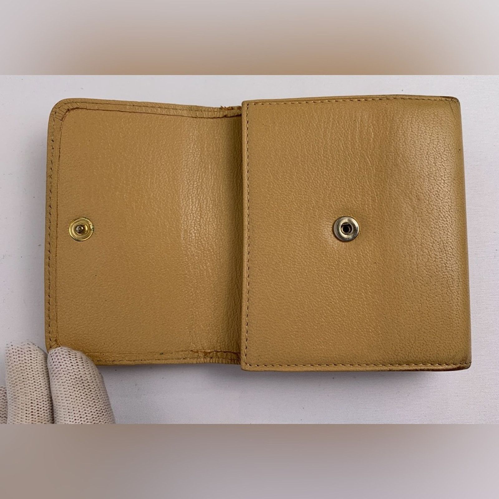 Chanel Authentic Chanel Tan Leather Wallet Tri fold Size ONE SIZE - 5 Thumbnail