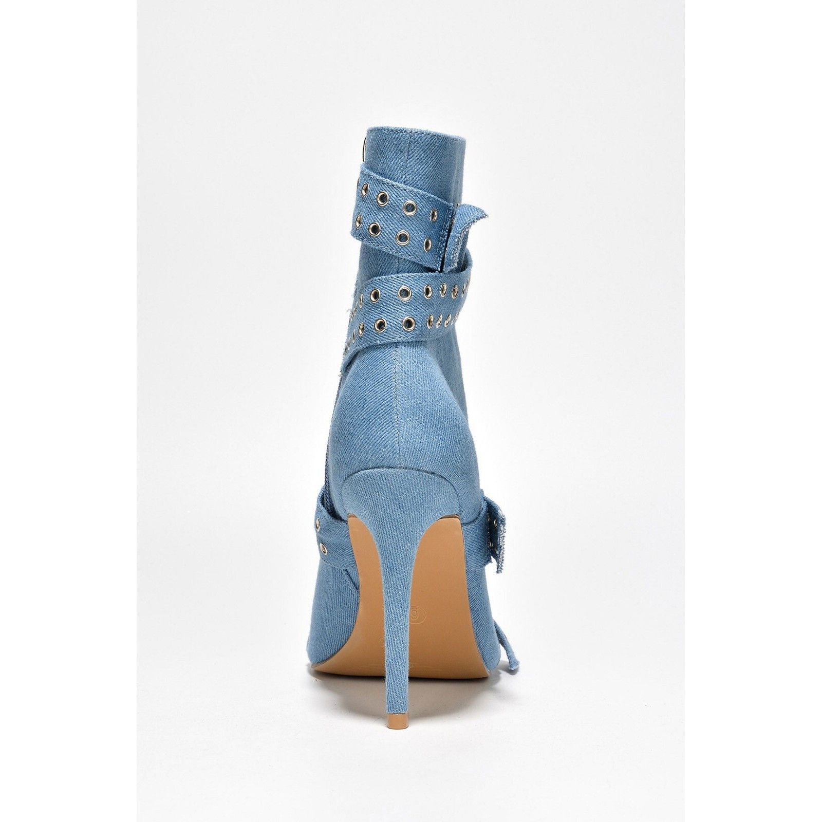Other Slay Belt Strap Open Toe Ankle Boots Sexy Stiletto Heels Den Size US 6.5 / IT 36.5 - 5 Thumbnail