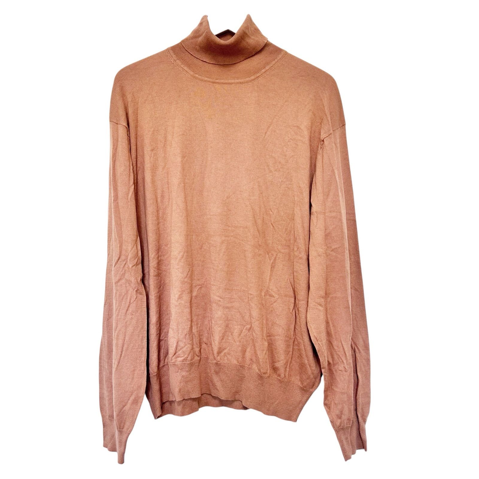 Orvis Orvis Tan Silk Cashmere Turtleneck Sweater Sz XL Size US XL / EU 56 / 4 - 1 Thumbnail