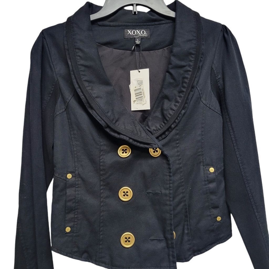 XOXO XOXO Double Breast Jacket Women's. Size Large. Color Black. Size L / US 10 / IT 46 - 1 Thumbnail