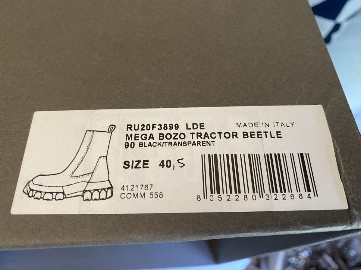 Rick Owens Rick Owens Bozo Tracker clear sole boots Size US 7.5 / EU 40-41 - 10 Thumbnail