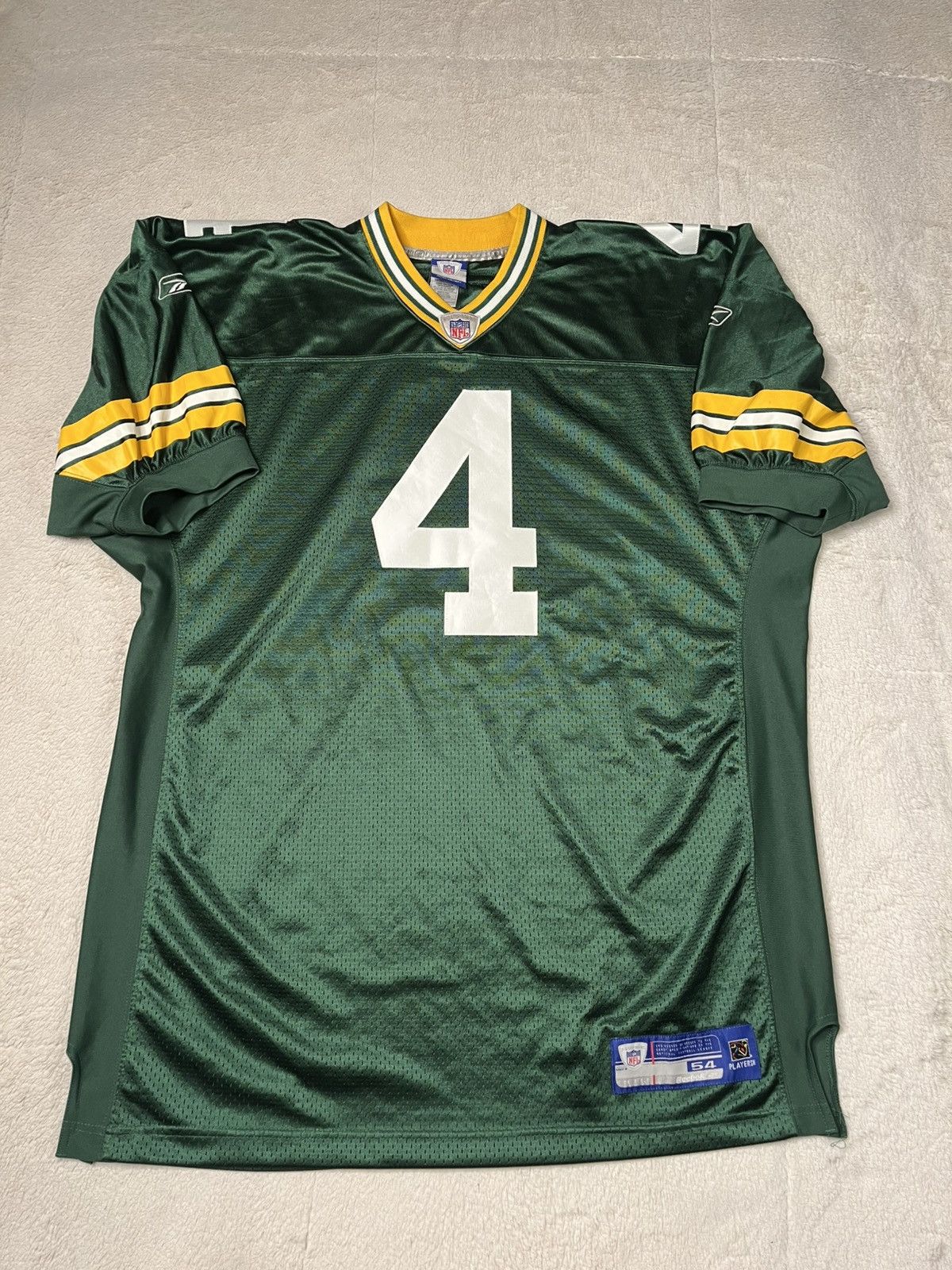 Reebok Reebok NFL Green Bay Packers Brett Farve Stitched Jersey Size US XXL / EU 58 / 5 - 1 Thumbnail
