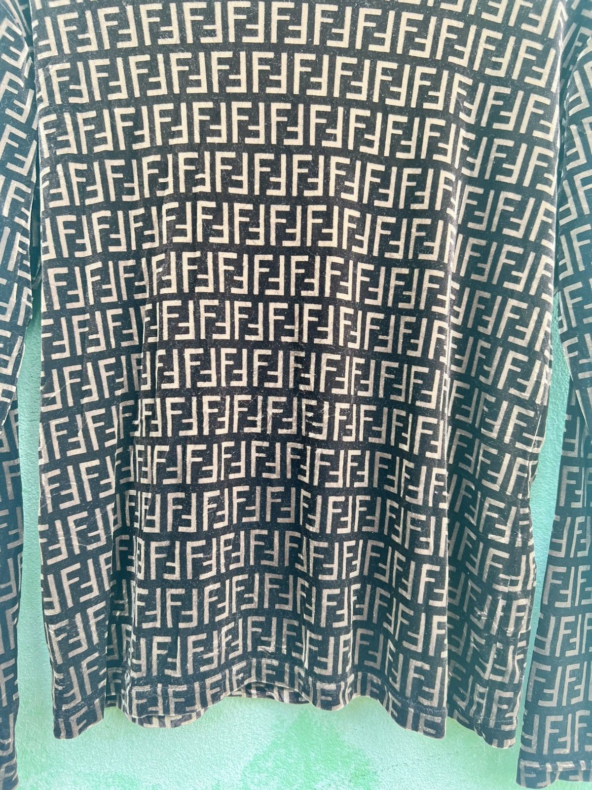 Fendi Fendi Jeans Roma Amor Zucca Monogram Mock Neck Long Sleeve Size M / US 6-8 / IT 42-44 - 16 Thumbnail