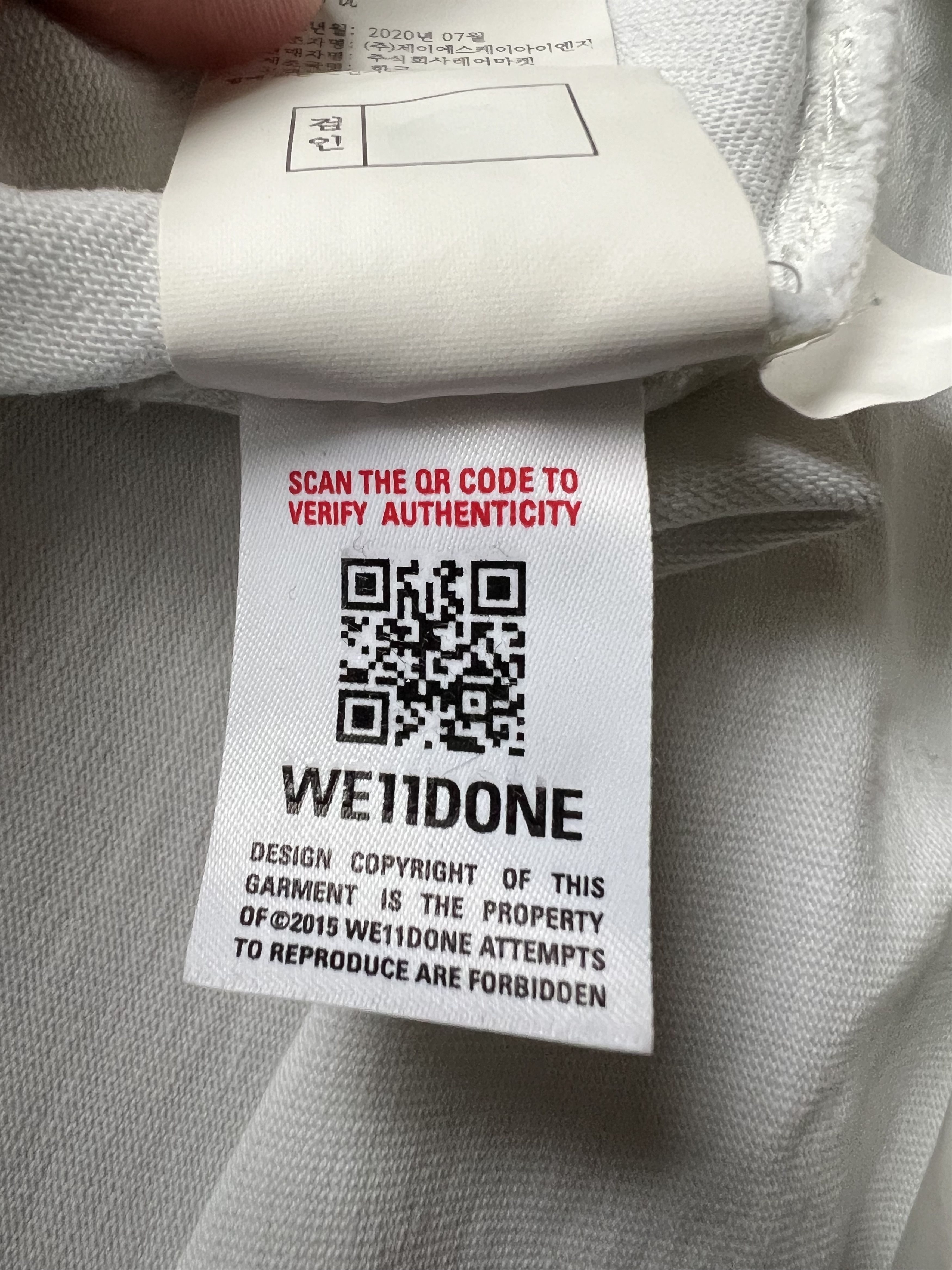 WE11DONE We11done Teddy Bear Graphic T-Shirt – White – Size S Size US S / EU 44-46 / 1 - 6 Thumbnail