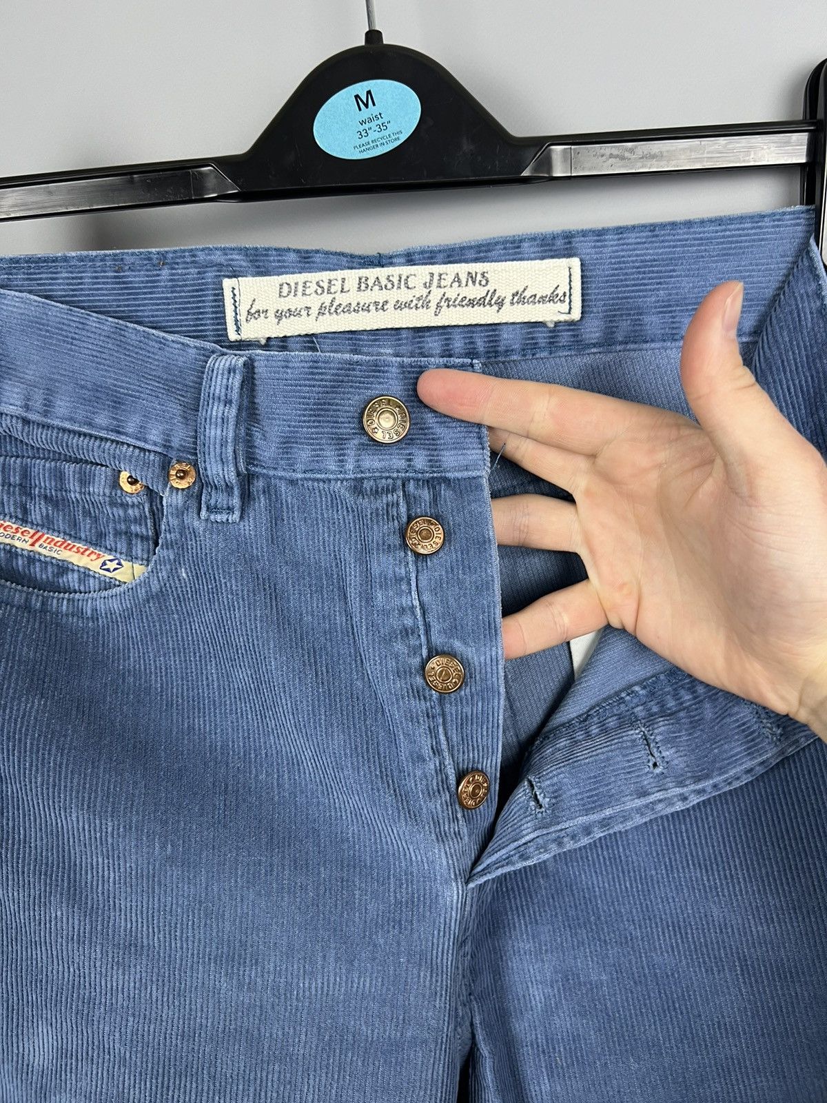 Diesel W28 Vintage Diesel Corduroy Pants Y2k Size 28" / US 6 / IT 42 - 10 Thumbnail