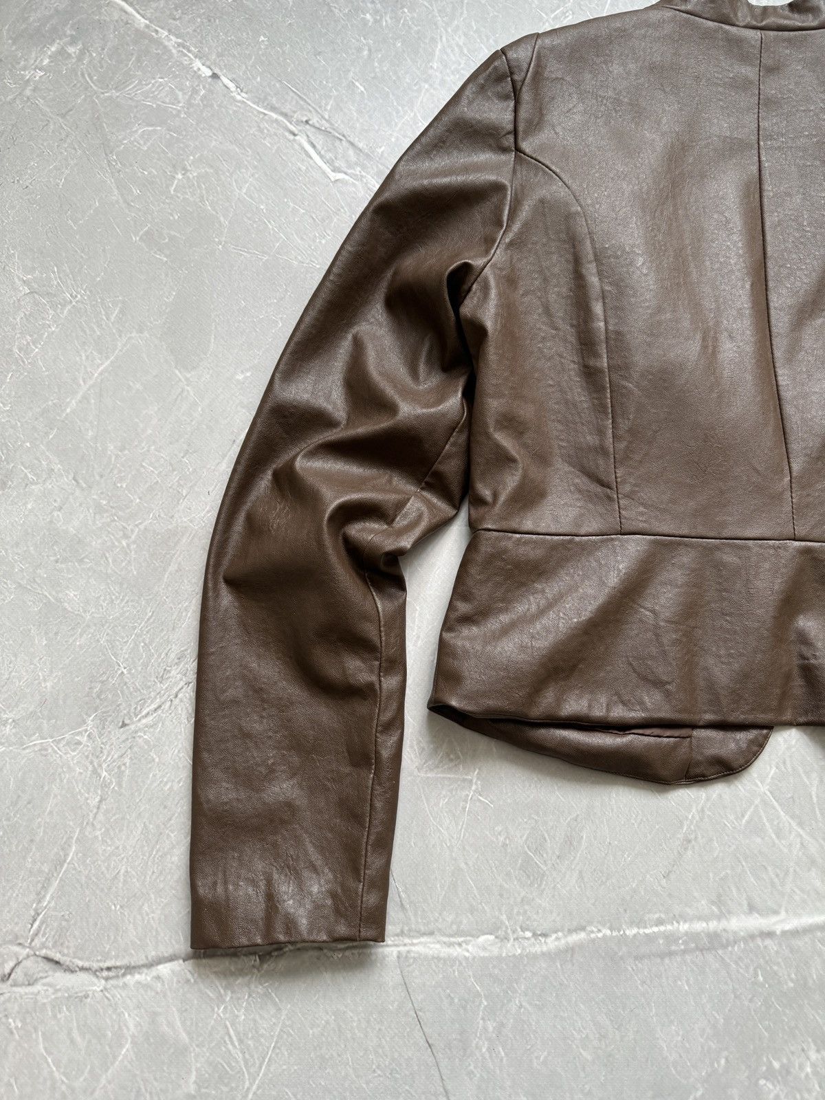 Hysteric Glamour 00s Military Napoleon Leather Blazer Jacket PPFM Style Size L / US 10 / IT 46 - 19 Thumbnail