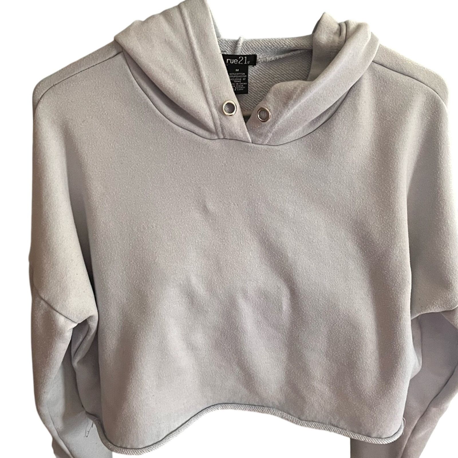 rue21 Rue 21 Baby blue crop hoodie size medium Size M / US 6-8 / IT 42-44 - 4 Thumbnail