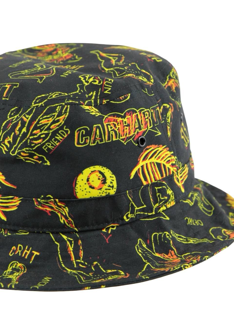 Carhartt Wip CARHARTT WIP Black Panama hat with pattern Size ONE SIZE - 3 Thumbnail