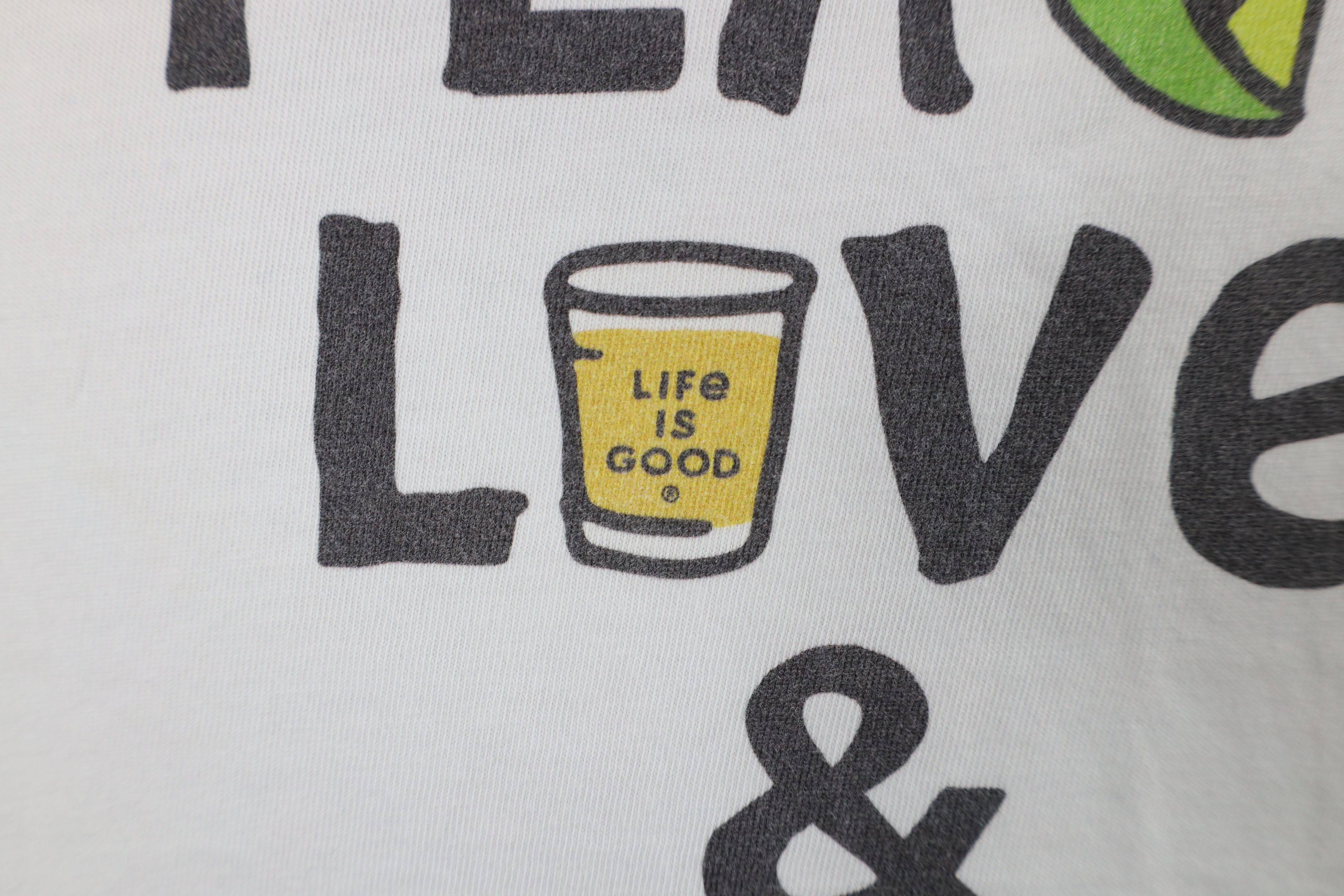 Life is Good × Vintage Life Is Good Crusher Tee Love and Tequila T-Shirt White Size US XXL / EU 58 / 5 - 6 Thumbnail