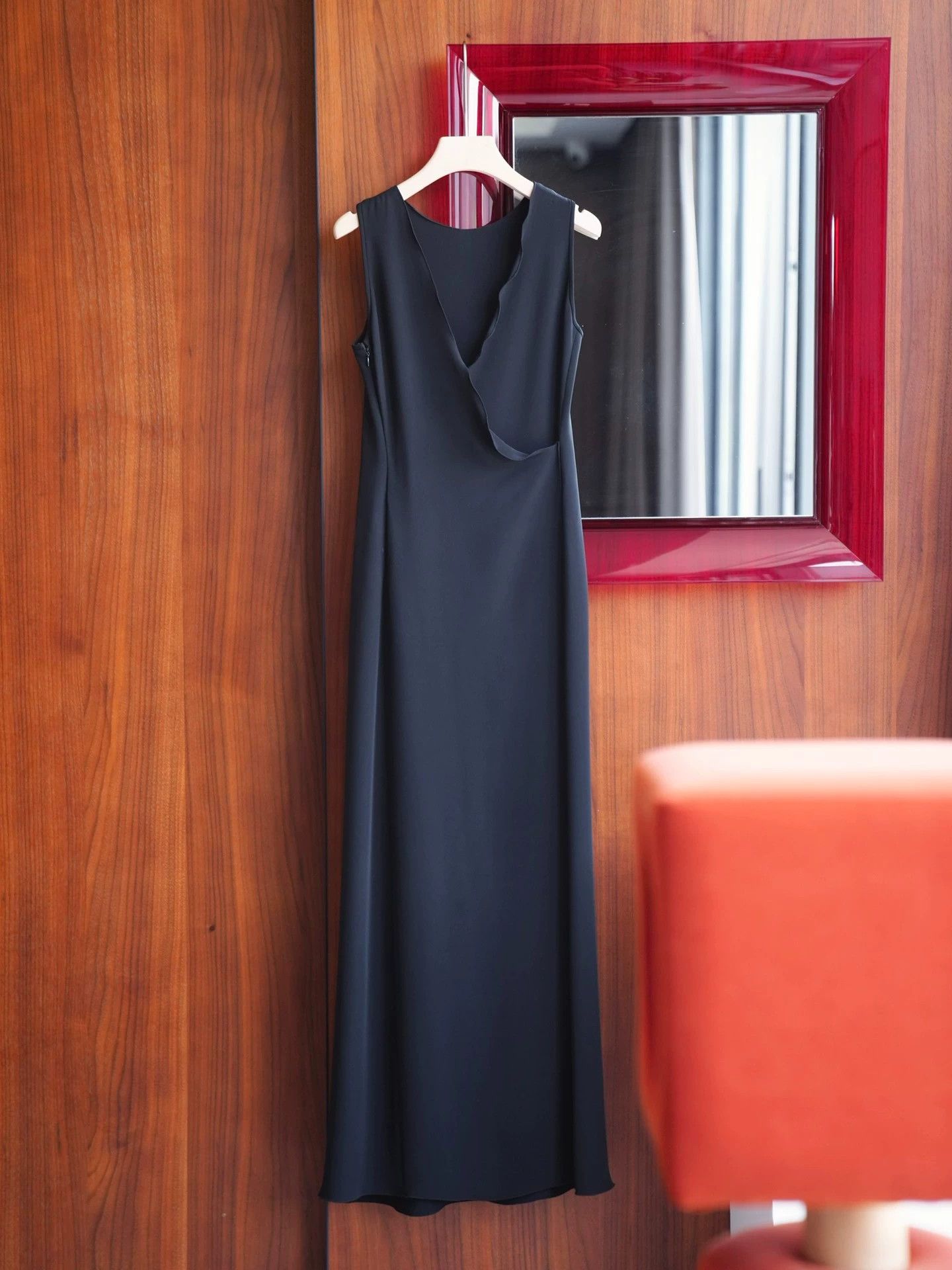 Armani Armani Vintage Black Deep V Open Back Tailored Gown Women's Size S / US 4 / IT 40 - 6 Thumbnail