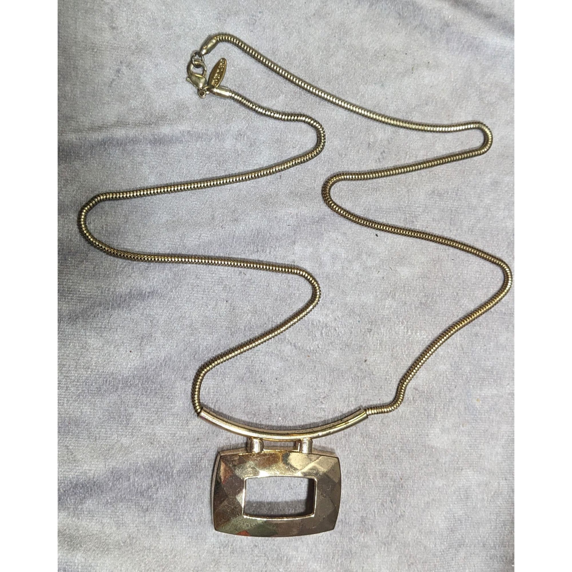 Avenue Avenue Geometric Gold Tone Pendant Statement Necklace Size ONE SIZE - 7 Thumbnail