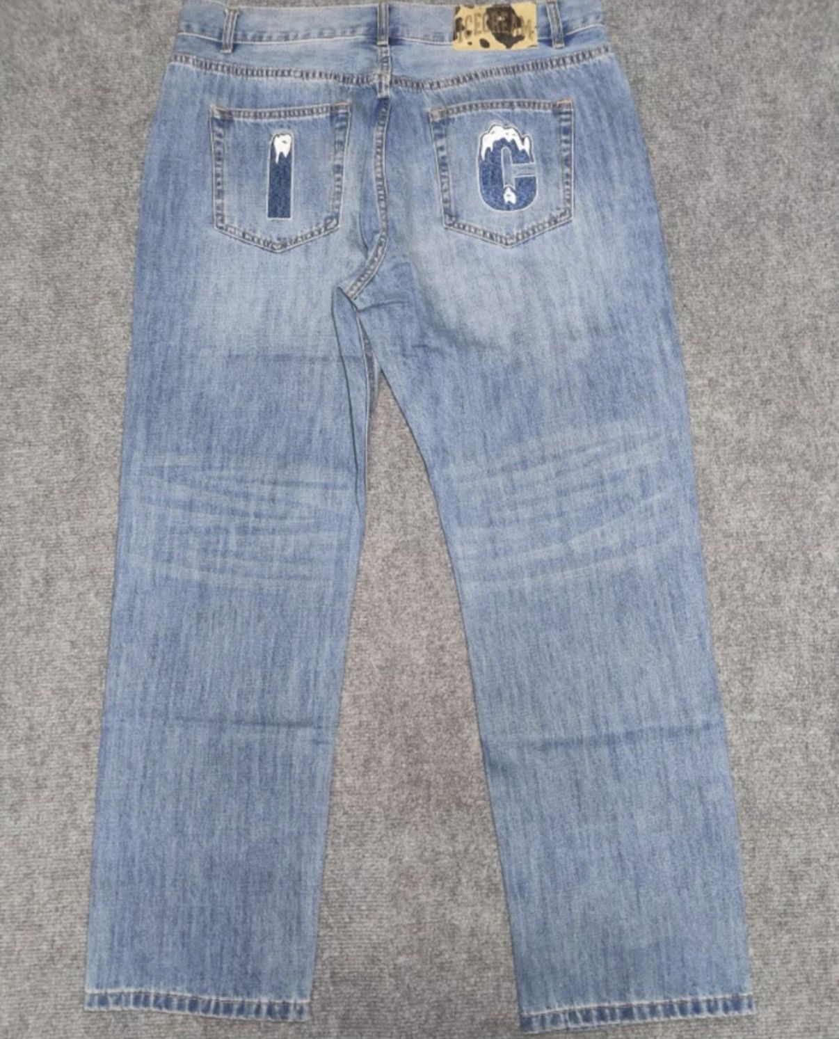Billionaire Boys Club Billionaire Boys Club Flying Dog Print Raw Denim Jeans Size US 30 / EU 46 - 2 Thumbnail