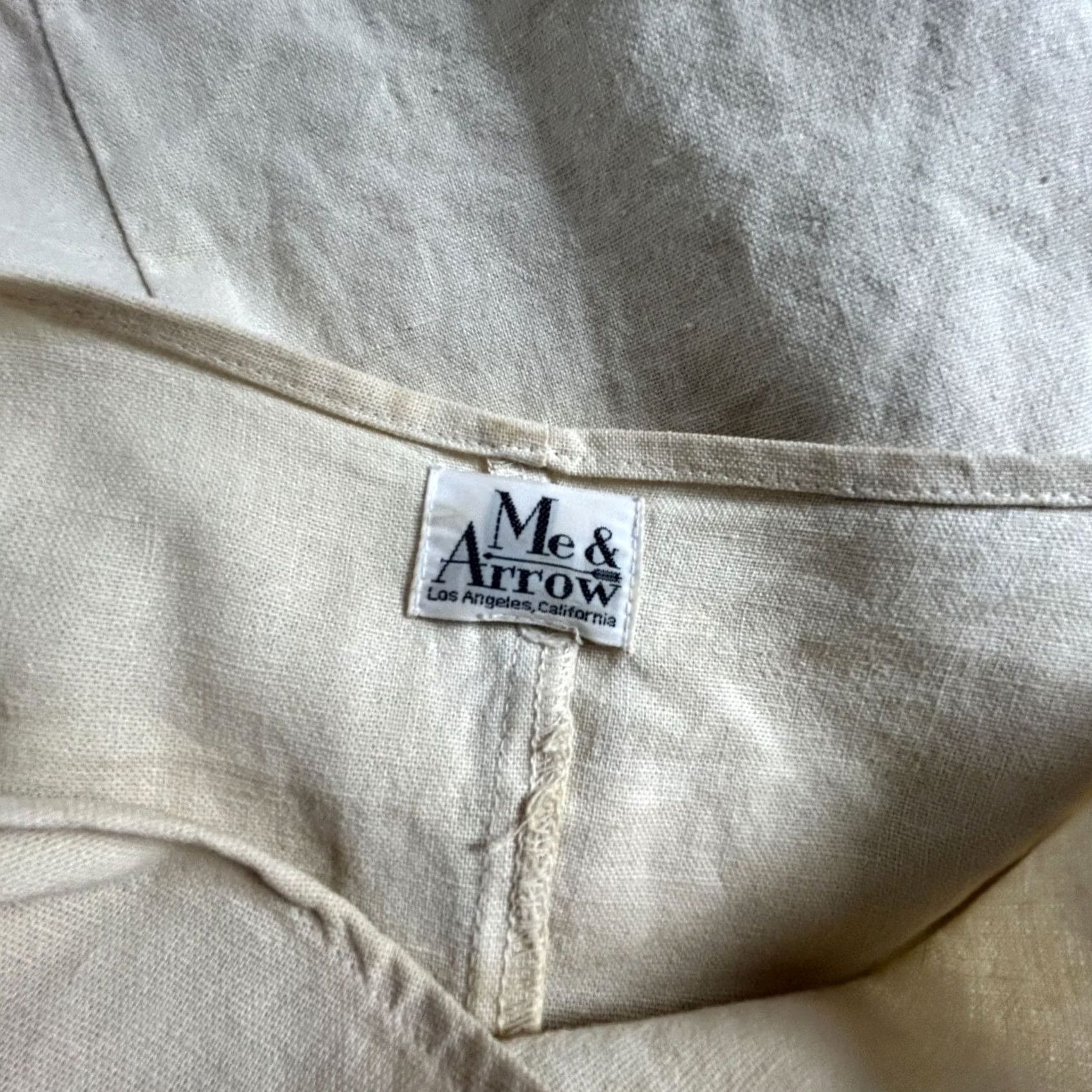 Arrow Me & Arrow Women Ivory Boat Neck Dolman Sleeve Top Blouse Medium Casual USA Made Size M / US 6-8 / IT 42-44 - 3 Thumbnail