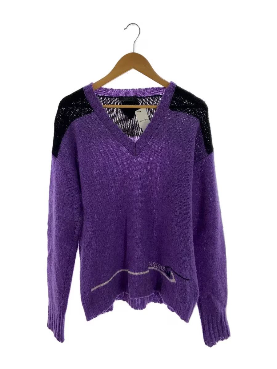 Prada Logo Wool Knit Sweater Size US M / EU 48-50 / 2 - 1 Thumbnail