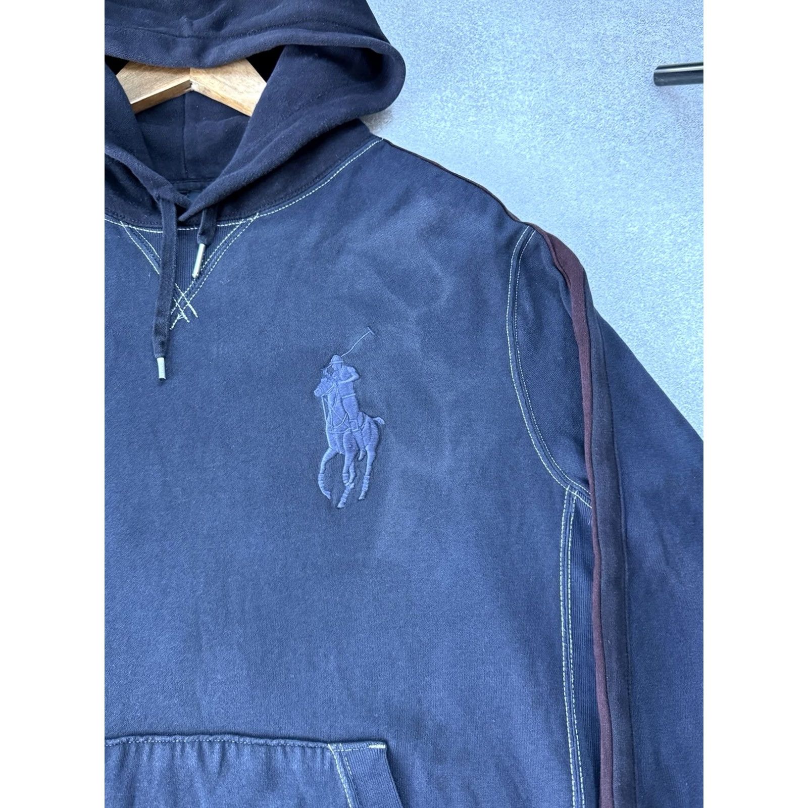 Polo Ralph Lauren VINTAGE Polo Ralph Lauren Hoodie Shirt USA Vancouver 2010 Pullover L Blue Big Pony Logo Mens Size US L / EU 52-54 / 3 - 4 Thumbnail