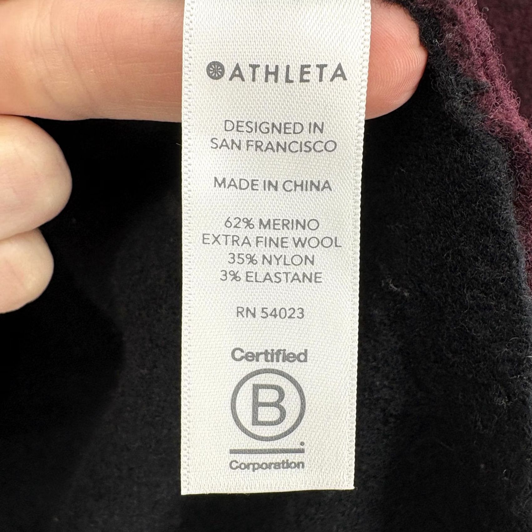 Athleta Athleta Sweater Womens Small Red Multicolor Knit Turtleneck Wool Blend Pullover Casual Winter Relaxed Long Sleeve Tight-Knit Merino Wool Cozy Size S / US 4 / IT 40 - 5 Thumbnail