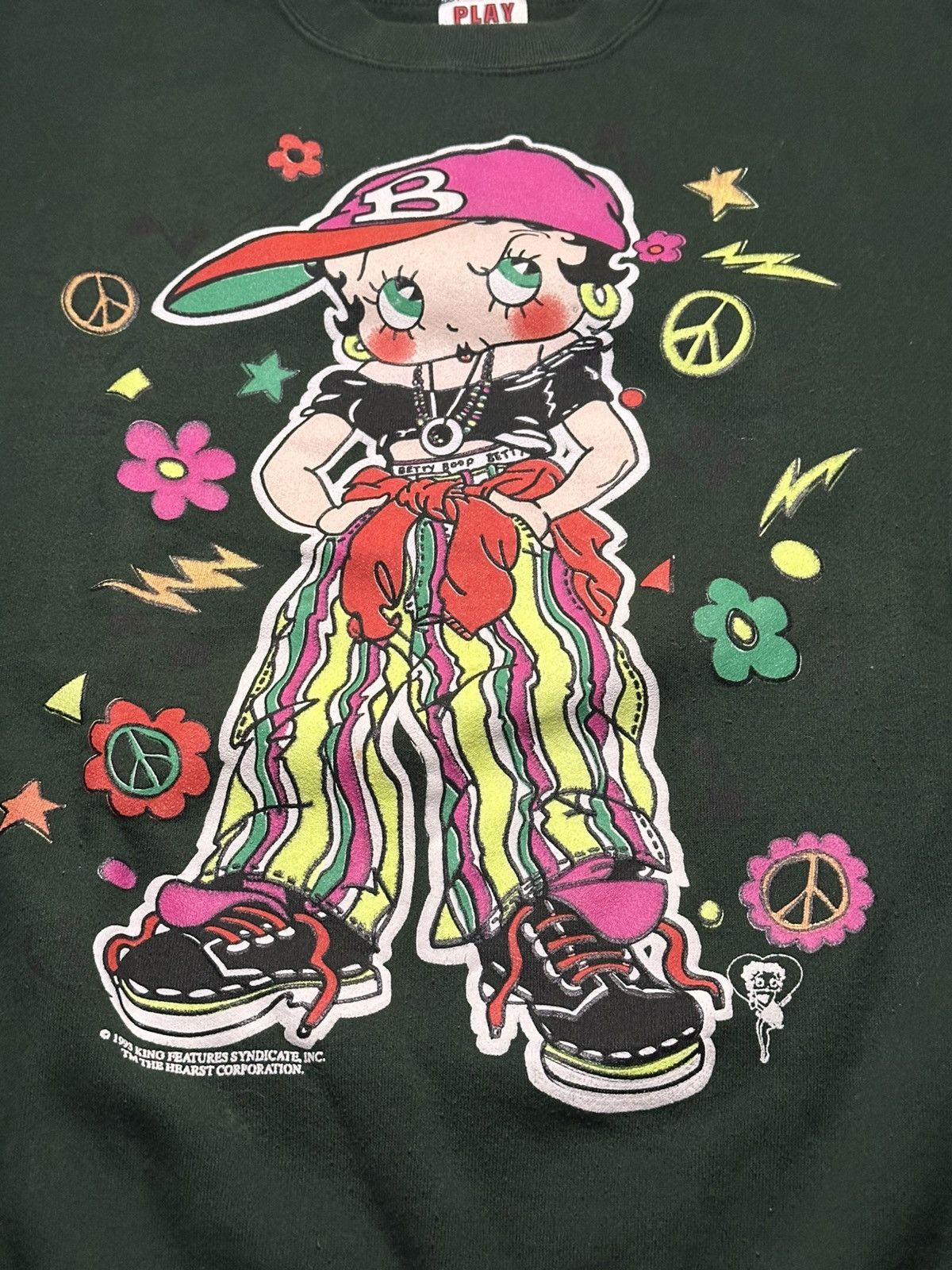 Vintage Vintage 90s Betty Boop Cartoon Crewneck Size US L / EU 52-54 / 3 - 2 Thumbnail