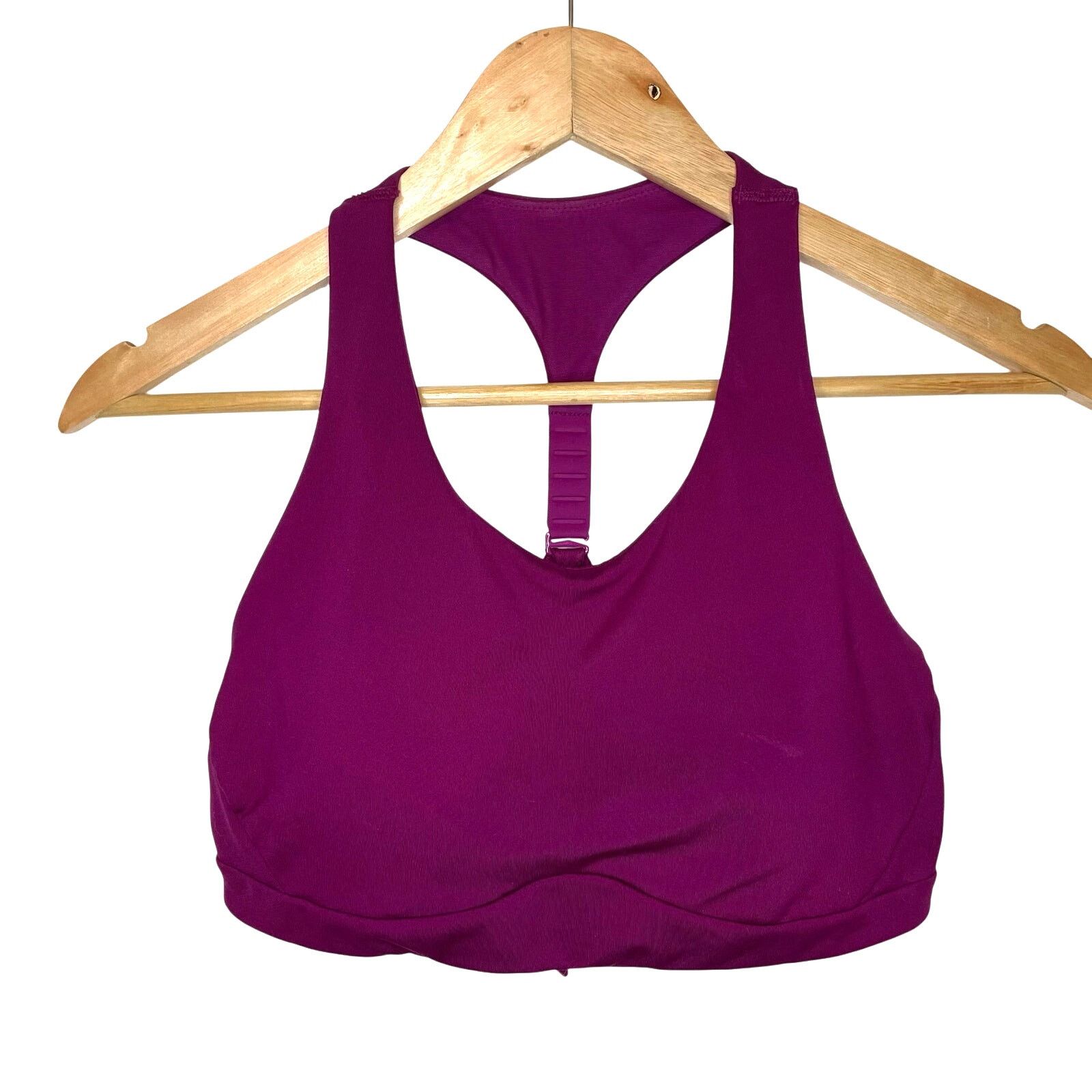 Athleta Purple Sports Bra S Womens Racerbook Padded