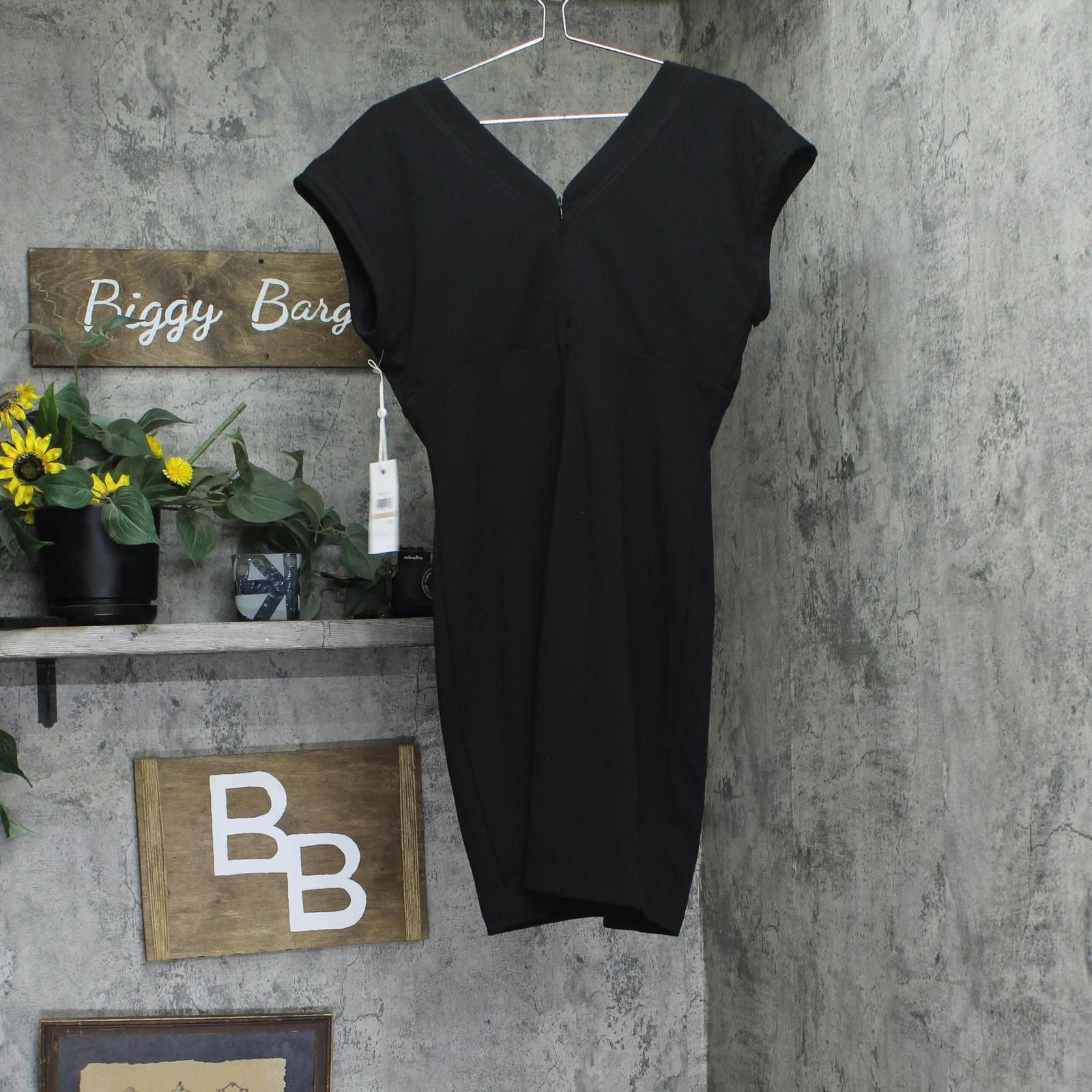 Signal Sport Nwt Siena Stretch Short Sleeve Mini Dress Sasp1233 Black 12 Size XL / US 12-14 / IT 48-50 - 2 Thumbnail
