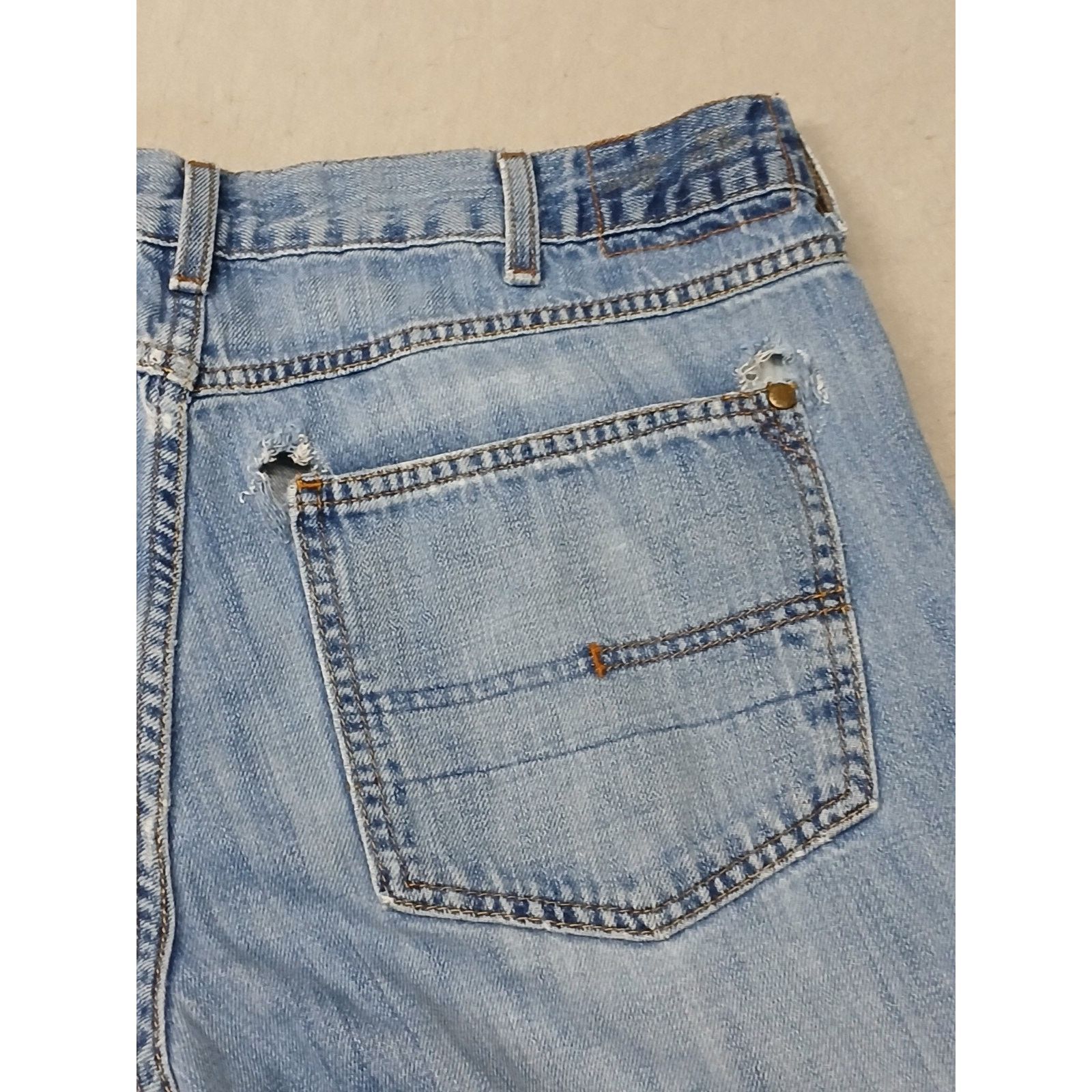 Calvin Klein Calvin Klein (36x30) Relaxed Straight Leg Blue Denim Jeans Size US 36 / EU 52 - 11 Thumbnail