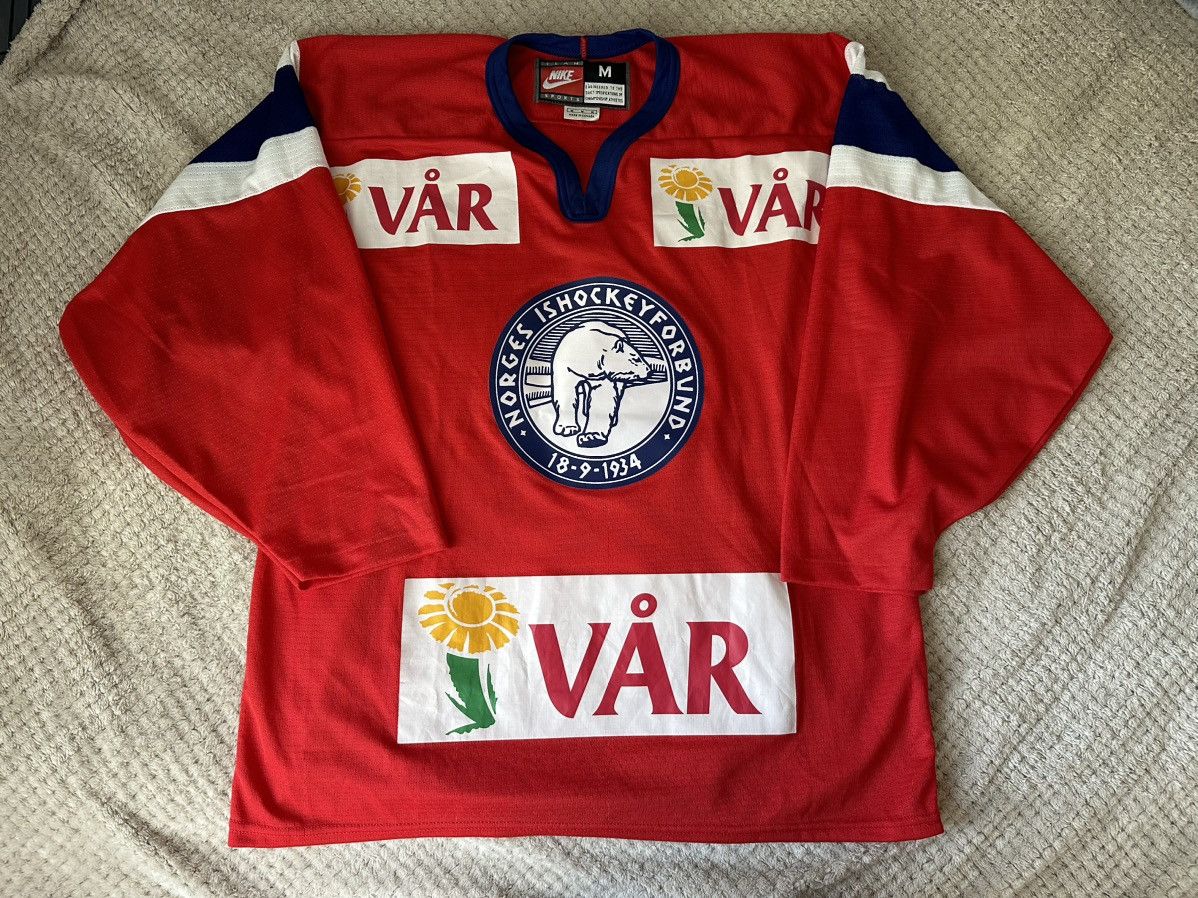 Vintage Vintage Nike Team Hockey Jersey Norway Size US M / EU 48-50 / 2 - 2 Thumbnail