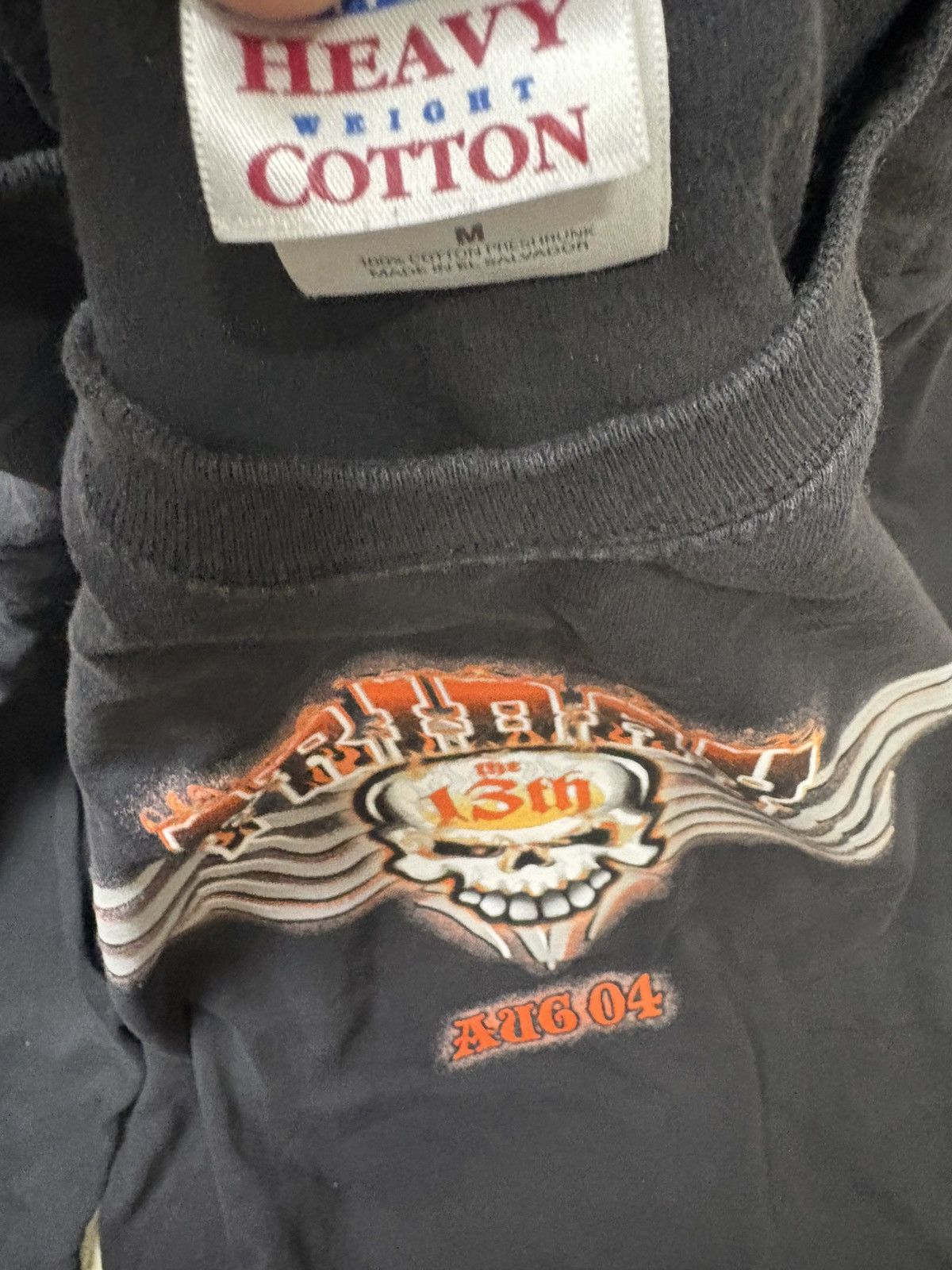 Harley Davidson Vintage flamed biker long sleeve shirt Size US M / EU 48-50 / 2 - 3 Thumbnail