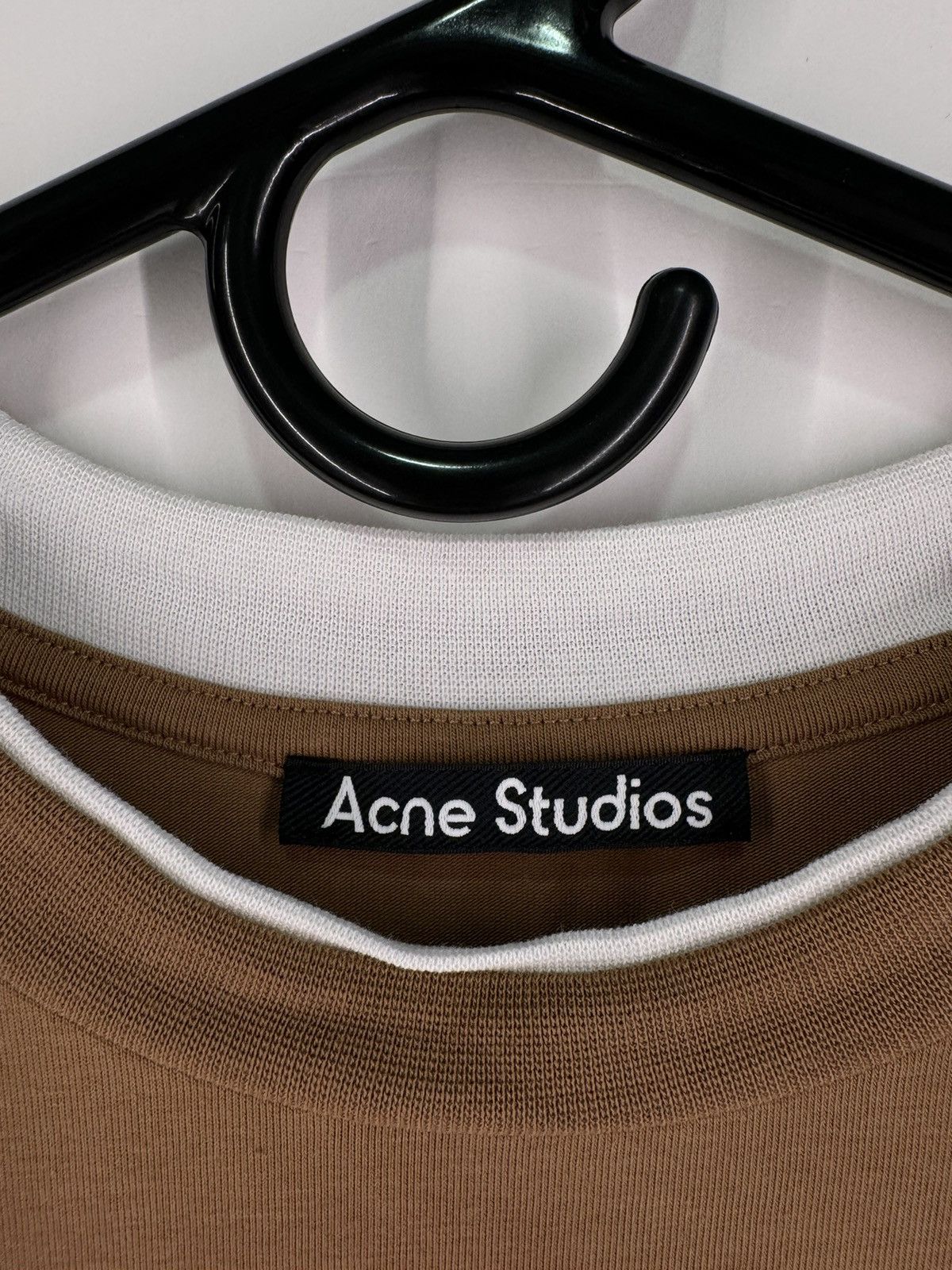 Acne Studios Acne Studios Brown Layered Diamonds Long-sleeve Tee Size US S / EU 44-46 / 1 - 4 Thumbnail
