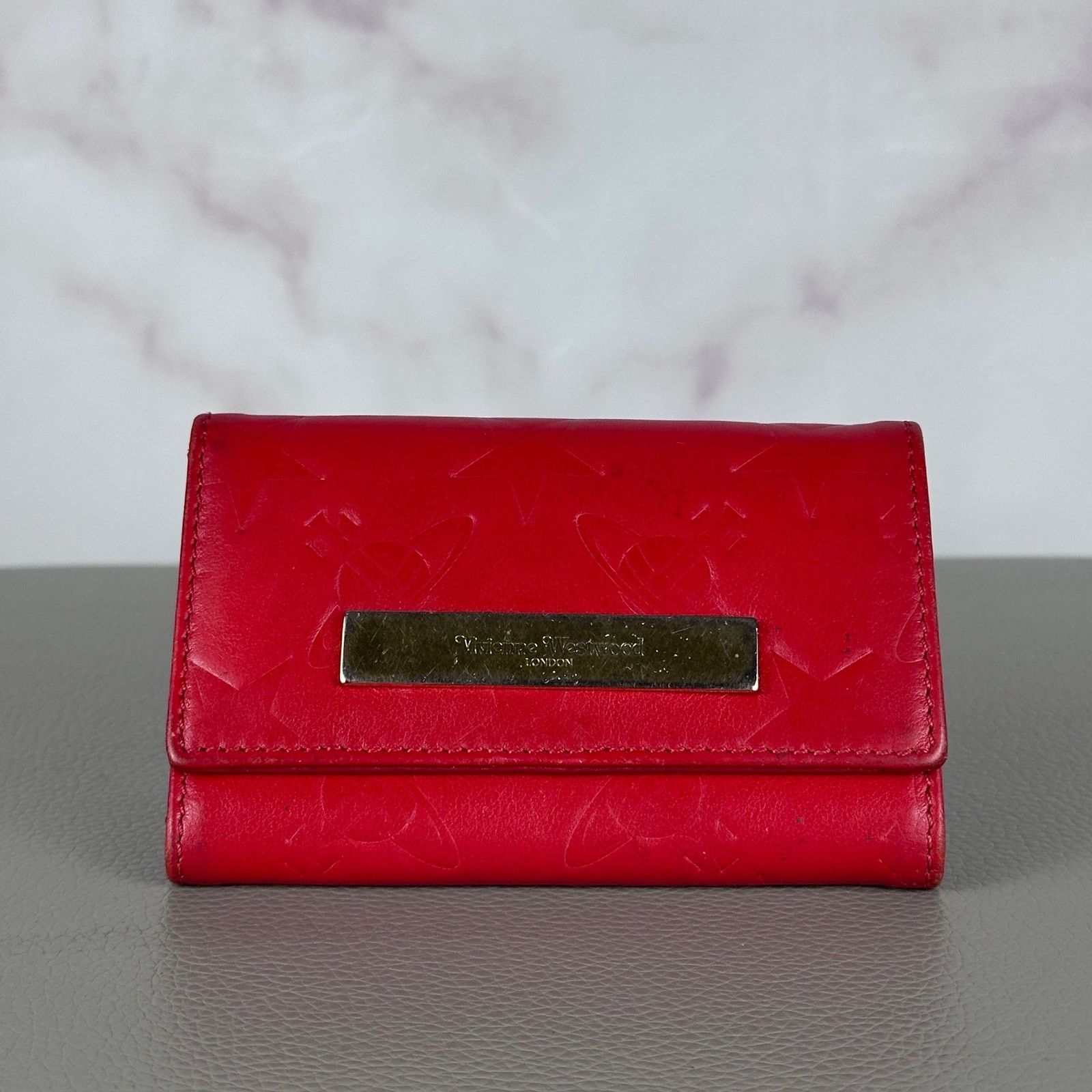 Vivienne Westwood Red Orb Embossed Keyholder Size ONE SIZE - 1 Thumbnail