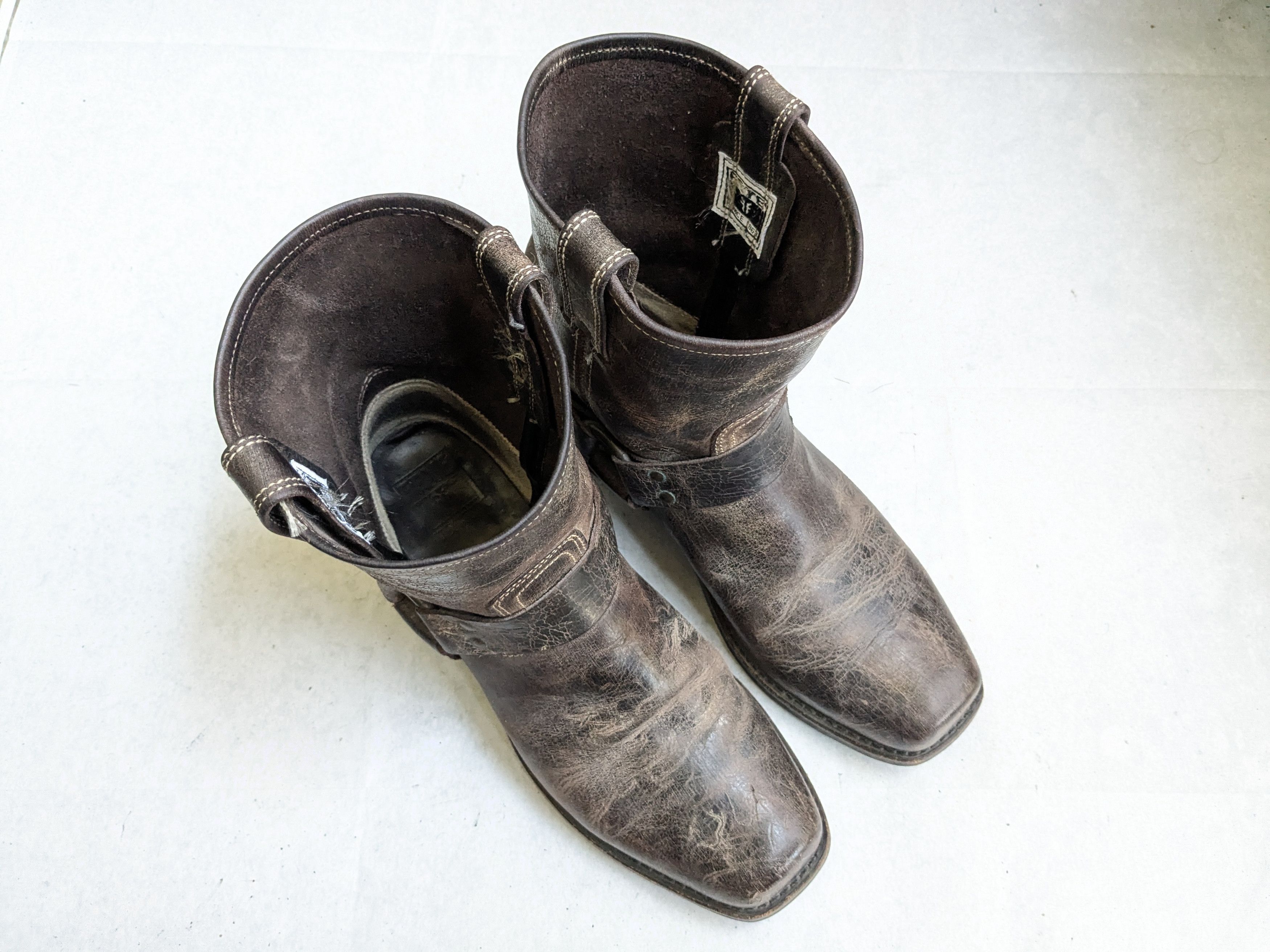 Frye Frye Harness Boots Brown Leather 11 M Leather Buckle Size US 11 / EU 44 - 4 Thumbnail