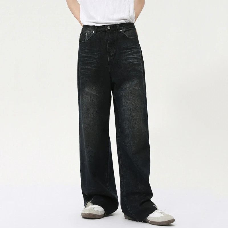 Designer × Vintage Irregular Hole High Street Denim Size US 32 / EU 48 - 1 Thumbnail