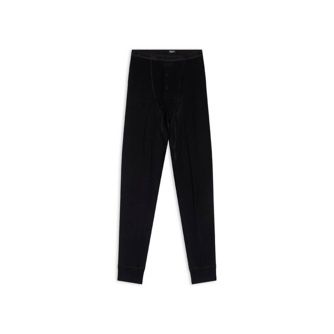 Balenciaga o1bcso1str1024 Leg Stretch Knee Legging in Black Size 32" / US 10 / IT 46 - 1 Preview