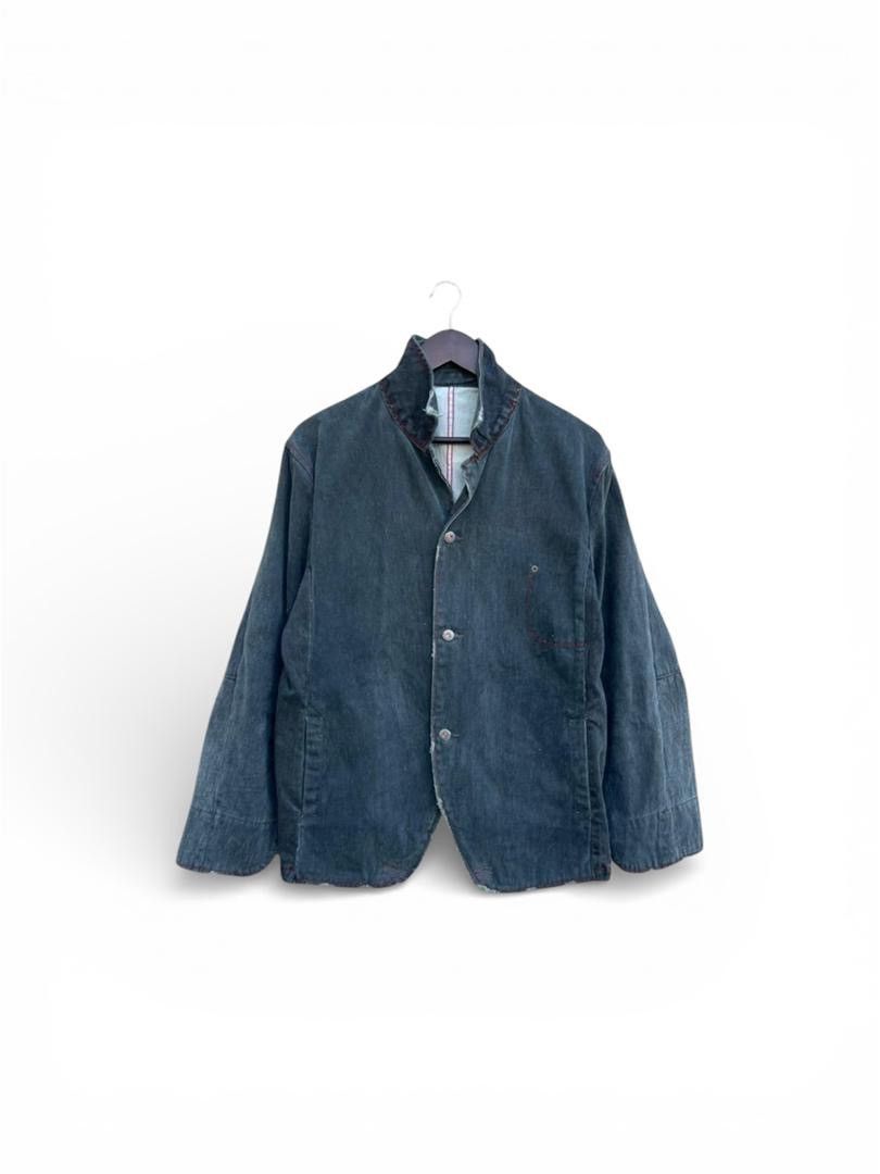 Japanese Brand Royal Blue Denim Jacket Button Up Size US L / EU 52-54 / 3 - 1 Thumbnail