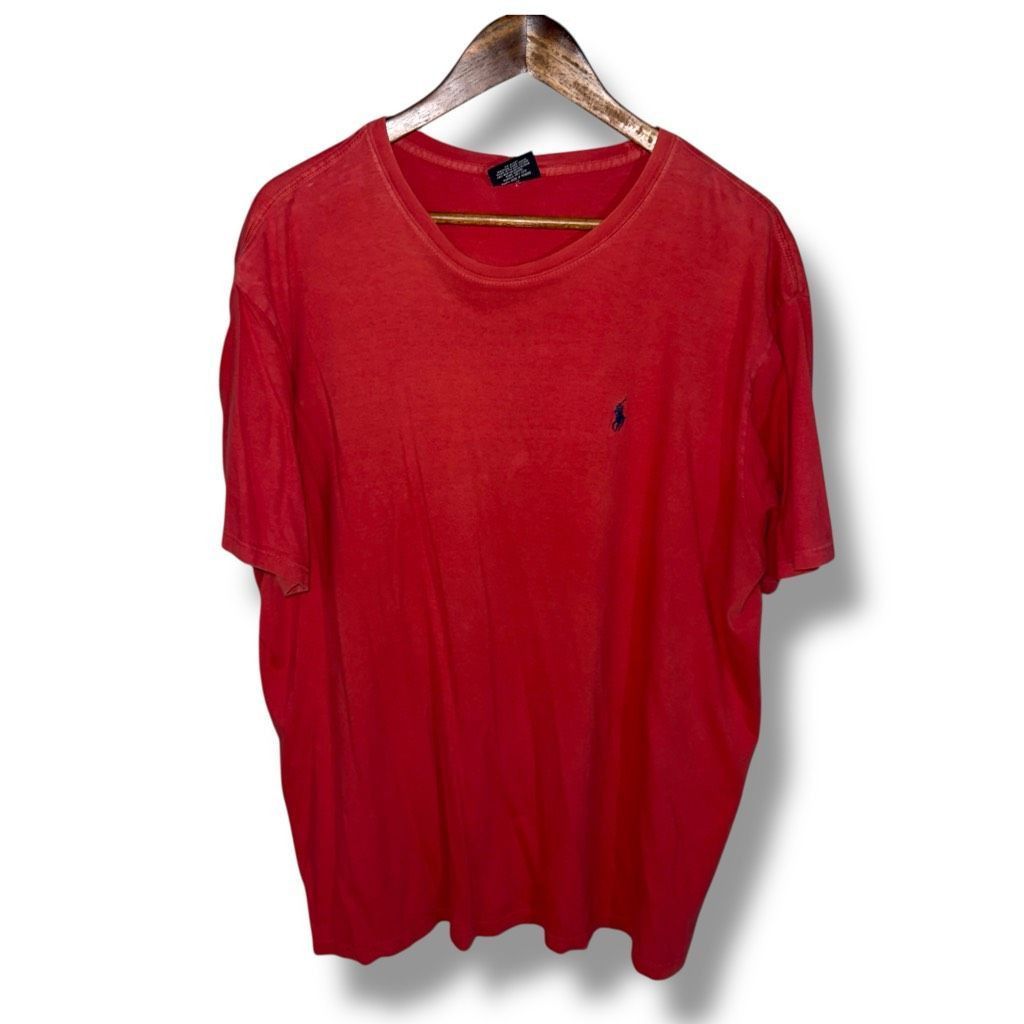 Polo Ralph Lauren 90s Polo Ralph Lauren Ralph Red Cotton S/S T-Shirt Sz XL Size US XL / EU 56 / 4 - 1 Thumbnail