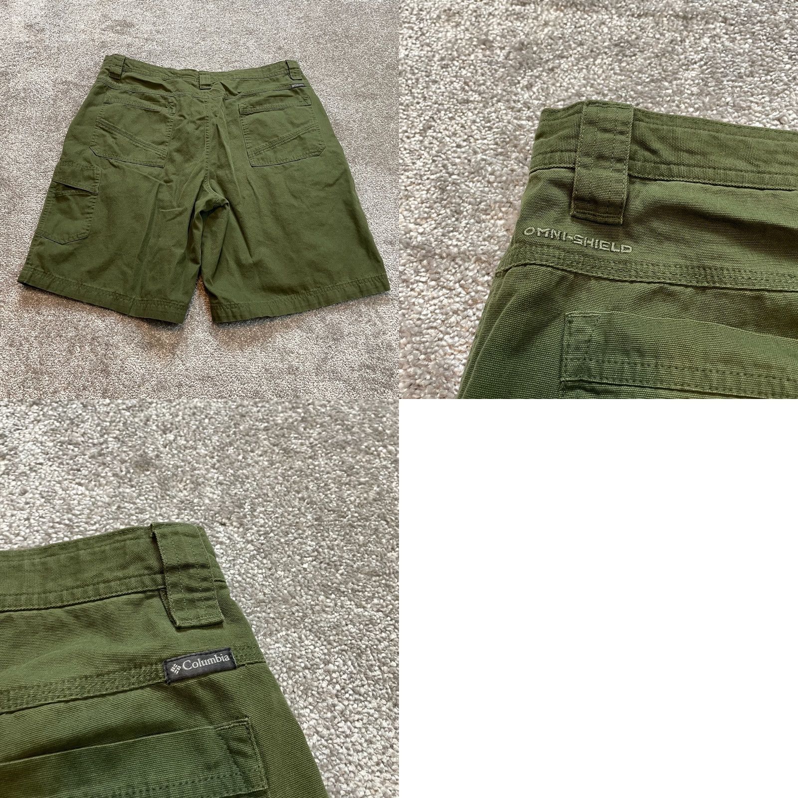 Vintage VINTAGE Columbia Chino Shorts Mens 38 Green Cotton Outdoor Hiking Adult 11" Inseam Snap Size US 38 / EU 54 - 9 Thumbnail