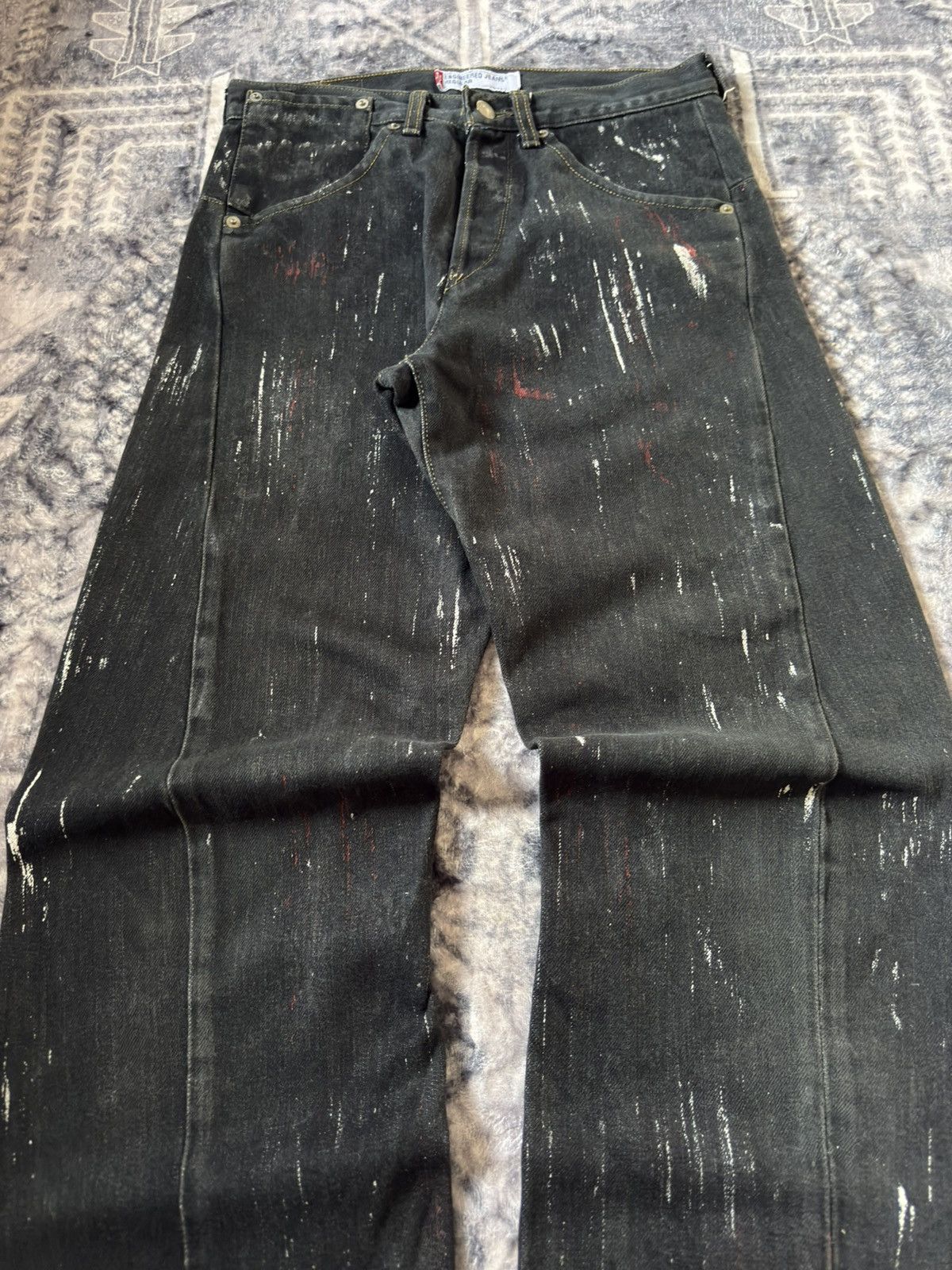 Levi's Vintage Levis Engineered Matrix Digital Rain Painted Jeans Size US 29 - 3 Thumbnail