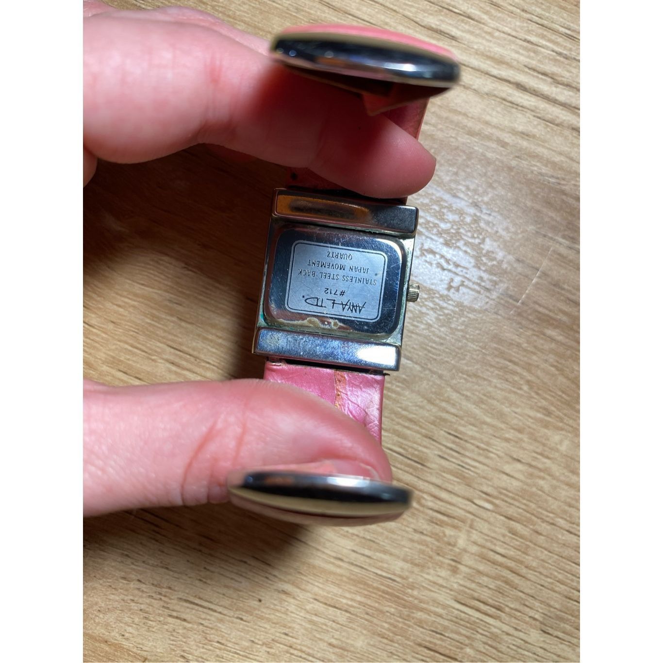 Anya Hindmarch Anya LTD Pink Bracelet Watch- Silver Tone with Pink Band Size ONE SIZE - 5 Thumbnail