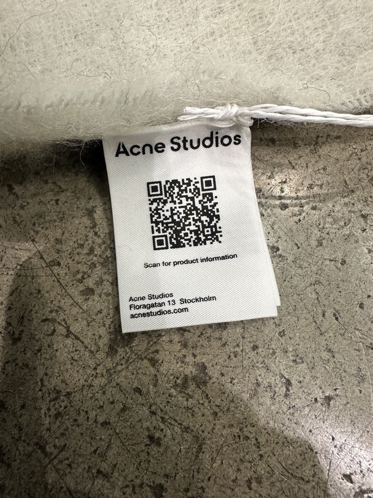 Acne Studios ACNE STUDIOS - Mohair Checked Scarf Green Grey Black Size ONE SIZE - 2 Thumbnail