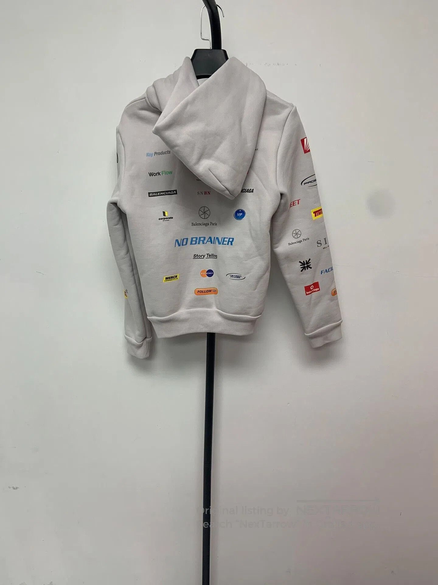 Balenciaga balenciaga logo print casual hoodie. Size M / US 6-8 / IT 42-44 - 2 Thumbnail